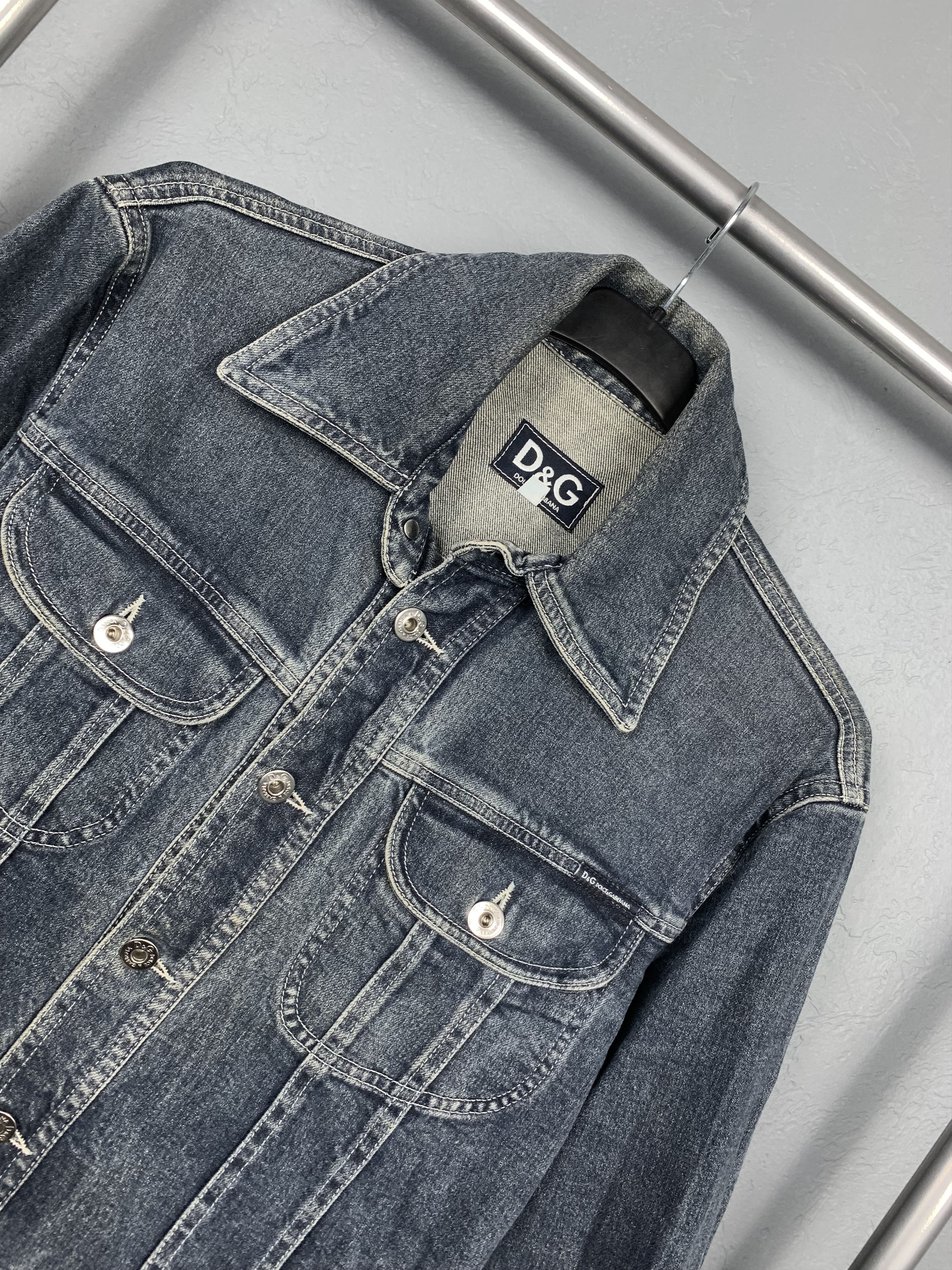 Dolce & Gabbana Dolce & Gabbana Vintage Mens Denim Jacket Size US M / EU 48-50 / 2 - 2 Thumbnail