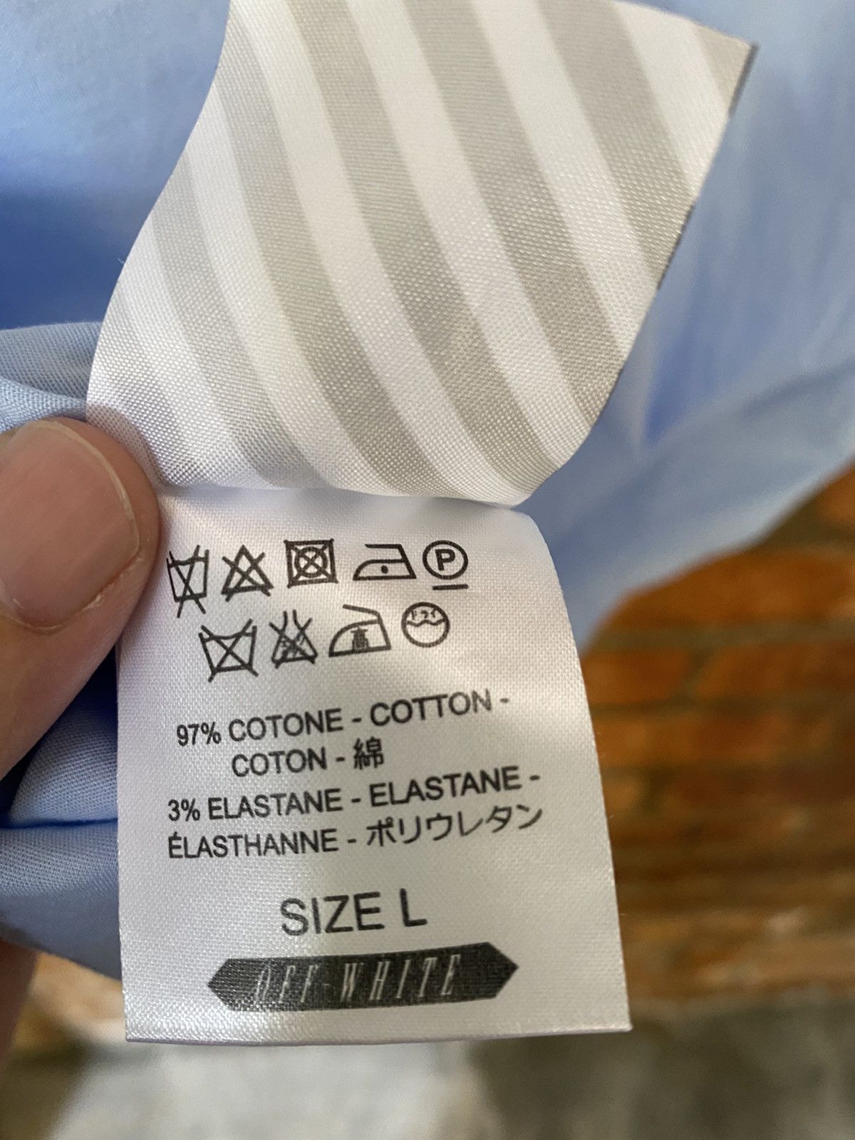 Off-White Light blue shirt Size US L / EU 52-54 / 3 - 10 Thumbnail