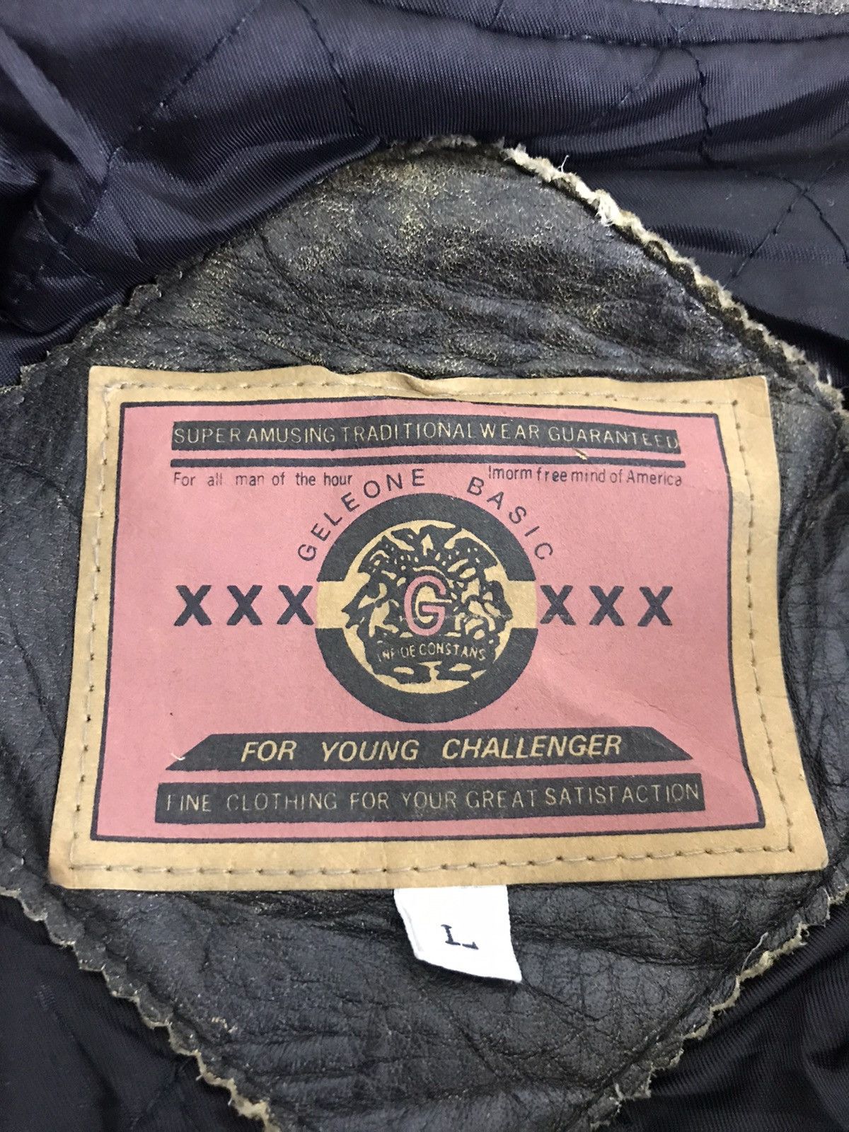 Vintage Vintage Genuine Leather Zipper Bomber Jacket Size US L / EU 52-54 / 3 - 6 Thumbnail