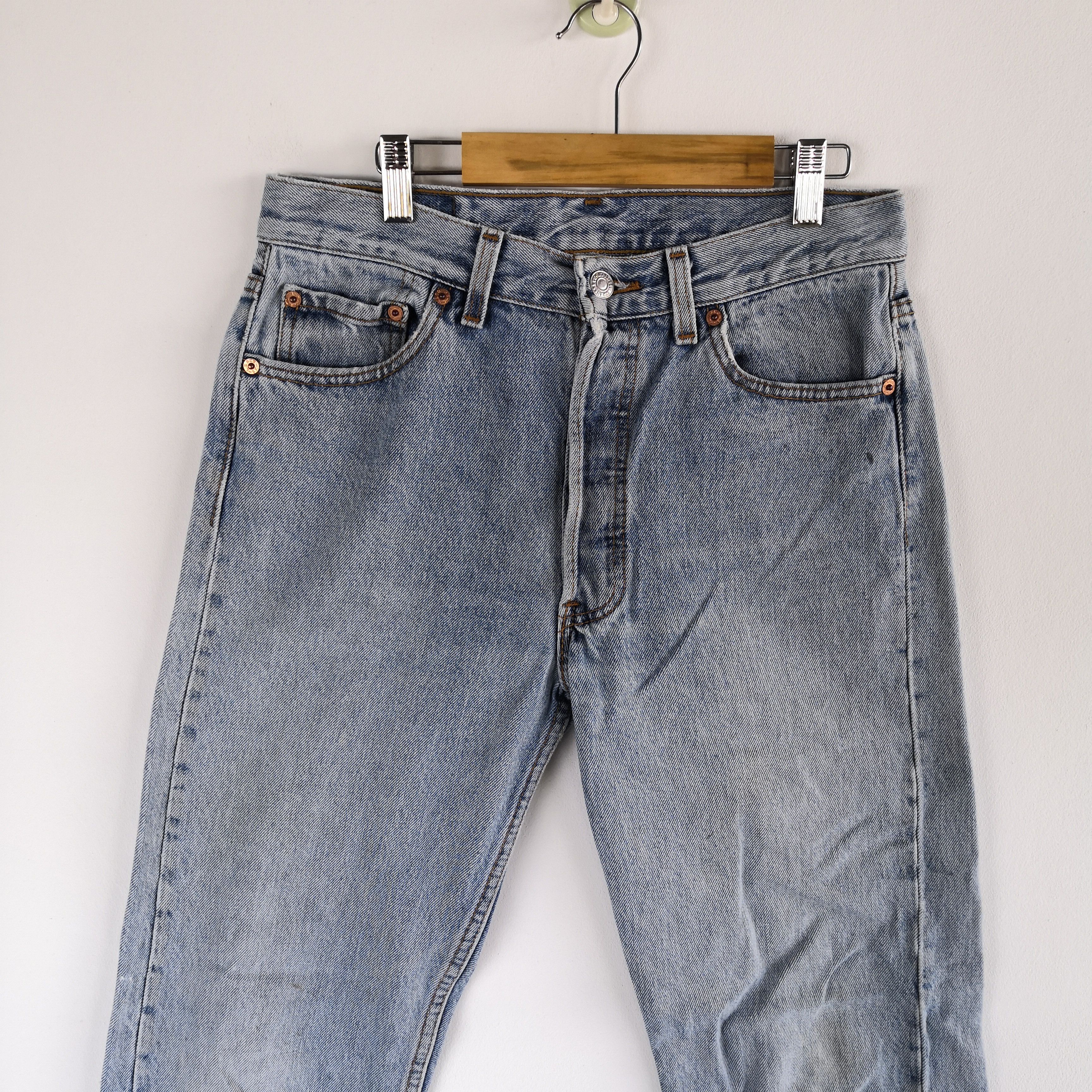Levi's Vintage Levis 501 Sun Faded Jeans Levi's Light Wash Denim Size 28" / US 6 / IT 42 - 3 Thumbnail