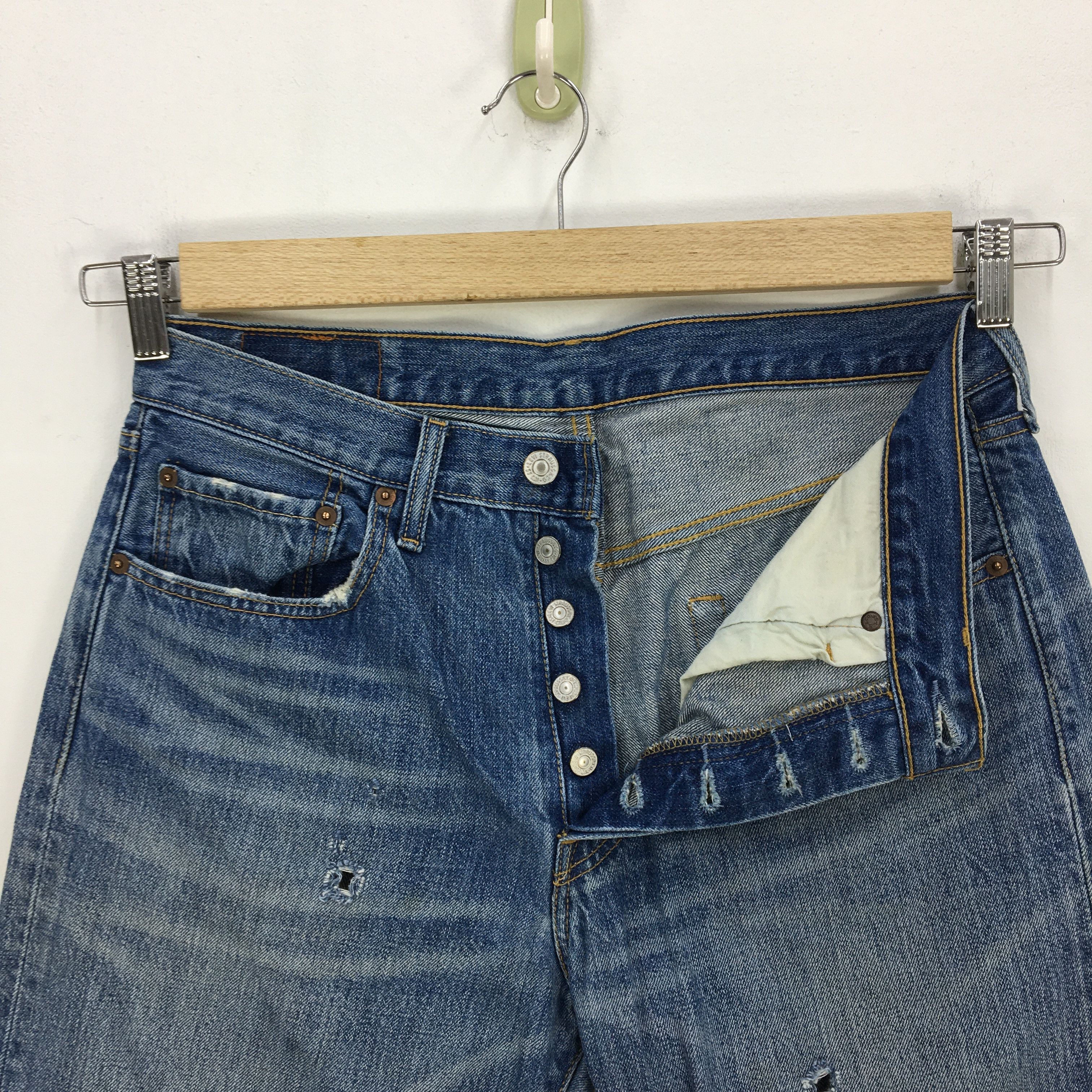 Levi's Vintage Levis 501 Jeans Pants Disressed Levis 501 Denim Size US 32 / EU 48 - 6 Thumbnail
