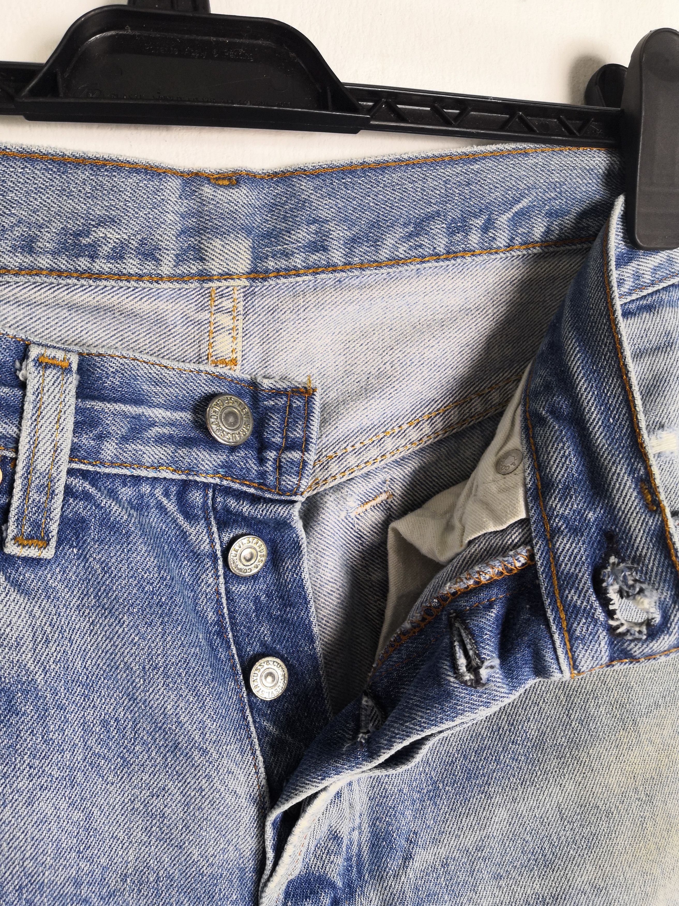 Levi's Vintage Levis 501 Selvedge Distressed Jeans Levis Denim Size US 30 / EU 46 - 7 Thumbnail