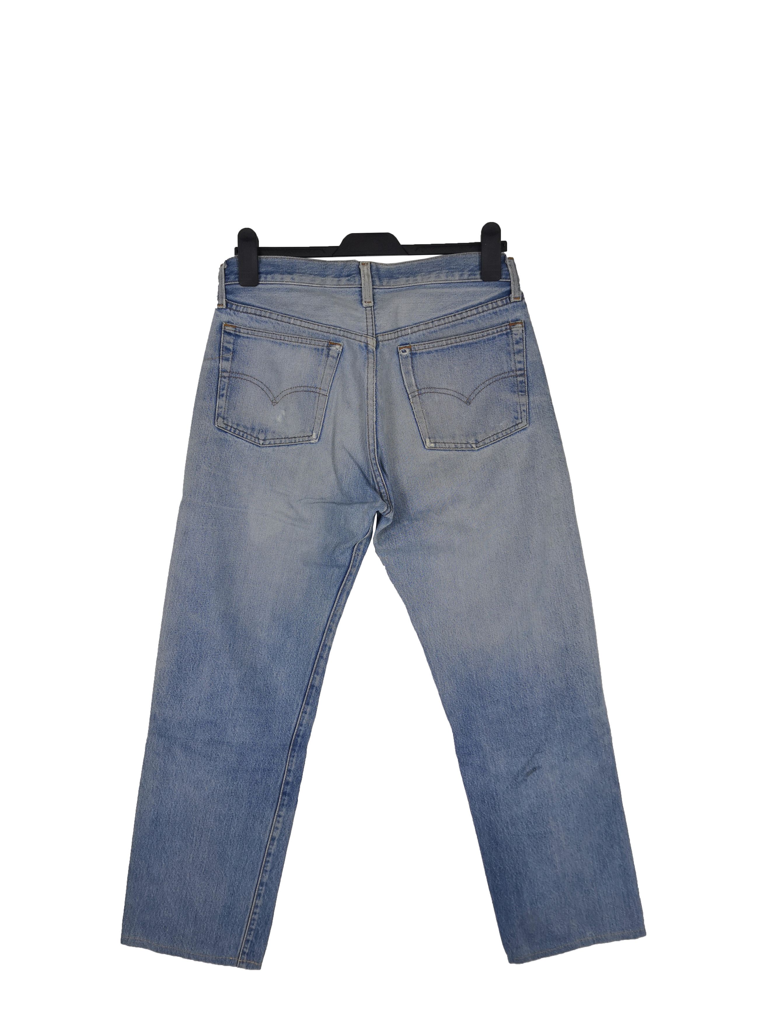 Levi's Vintage Levis 501 Selvedge Distressed Jeans Levis Denim Size US 30 / EU 46 - 2 Thumbnail