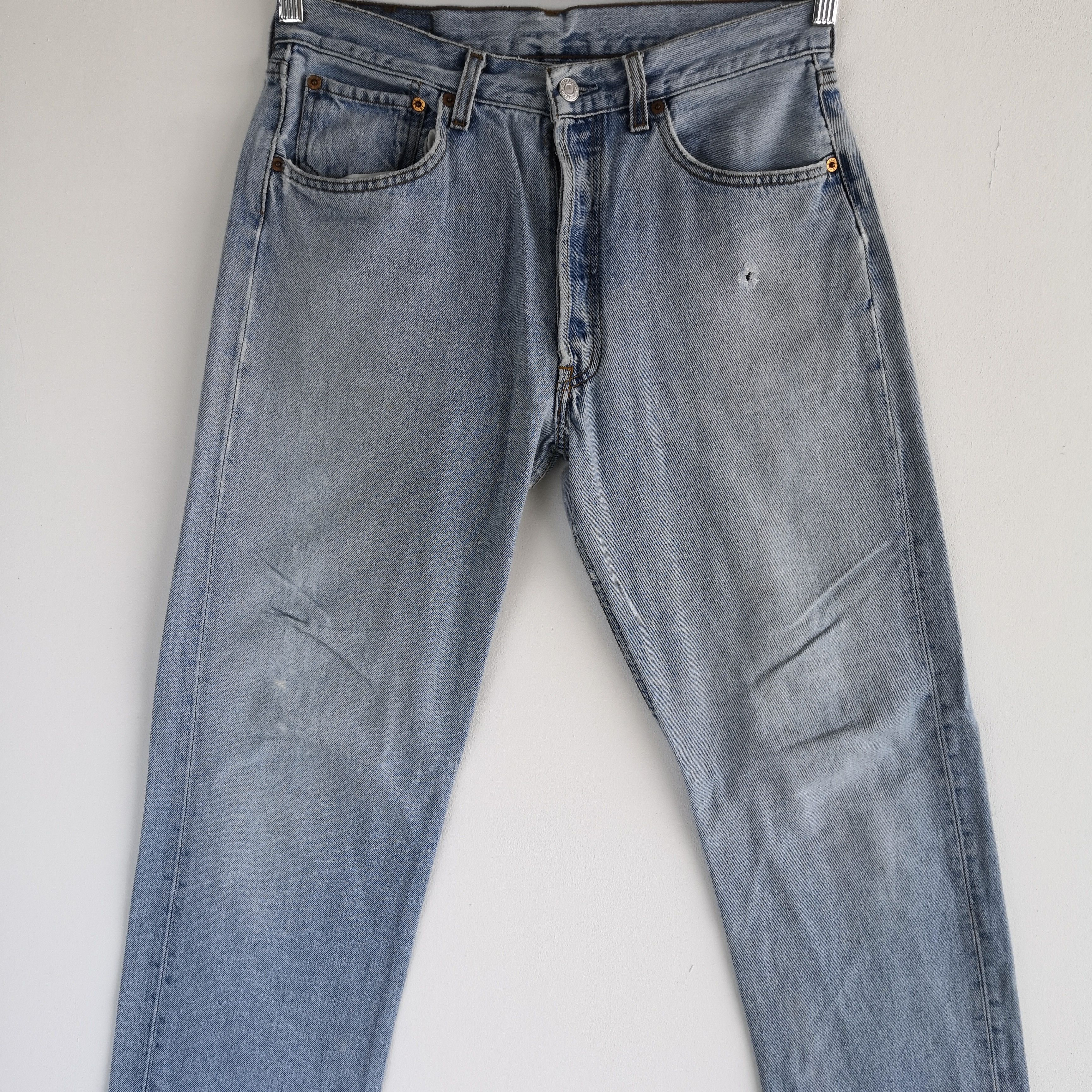 Levi's Vintage Washed Levi's 501 Jeans Distressed Levi' Denim Pants Size US 30 / EU 46 - 4 Thumbnail