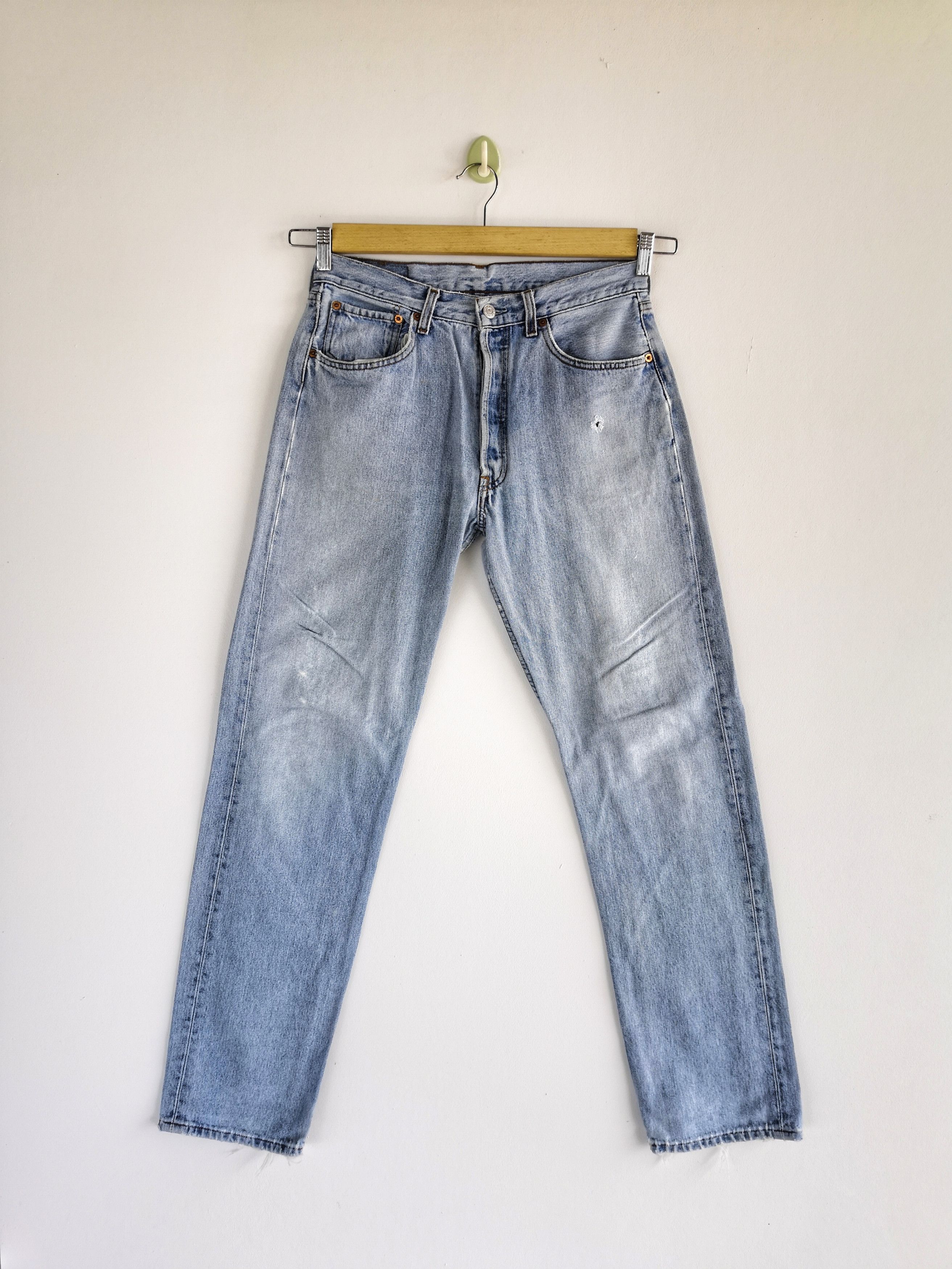 Vintage Washed Levi's 501 Jeans Distressed Levi' Denim Pants