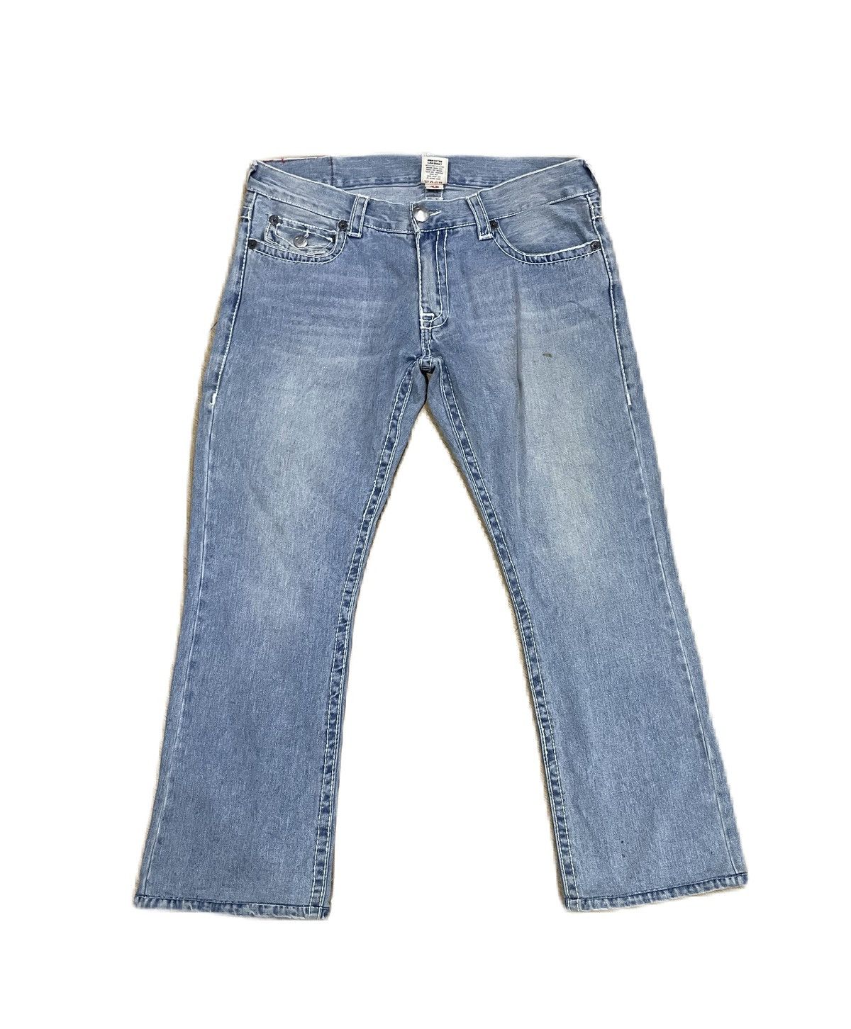 Designer Vintage True Religion Billy Super T World Tour Flared Jeans Size US 40 / EU 56 - 8 Thumbnail