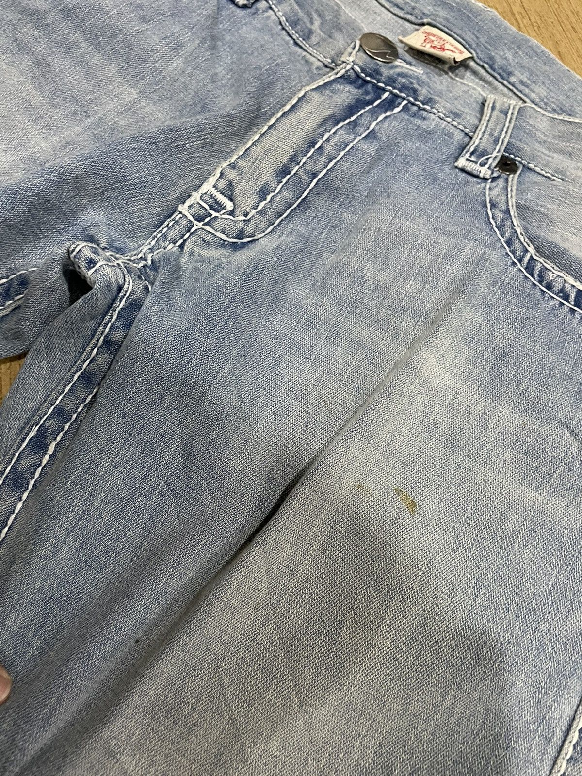 Designer Vintage True Religion Billy Super T World Tour Flared Jeans Size US 40 / EU 56 - 15 Thumbnail