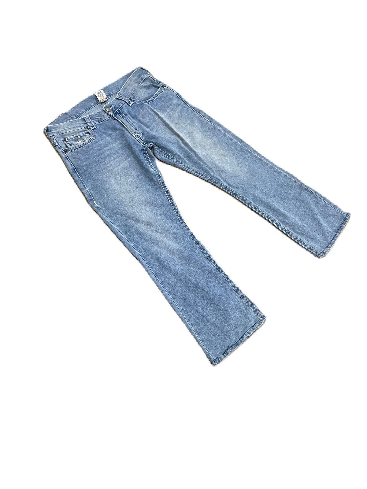 Designer Vintage True Religion Billy Super T World Tour Flared Jeans Size US 40 / EU 56 - 5 Thumbnail