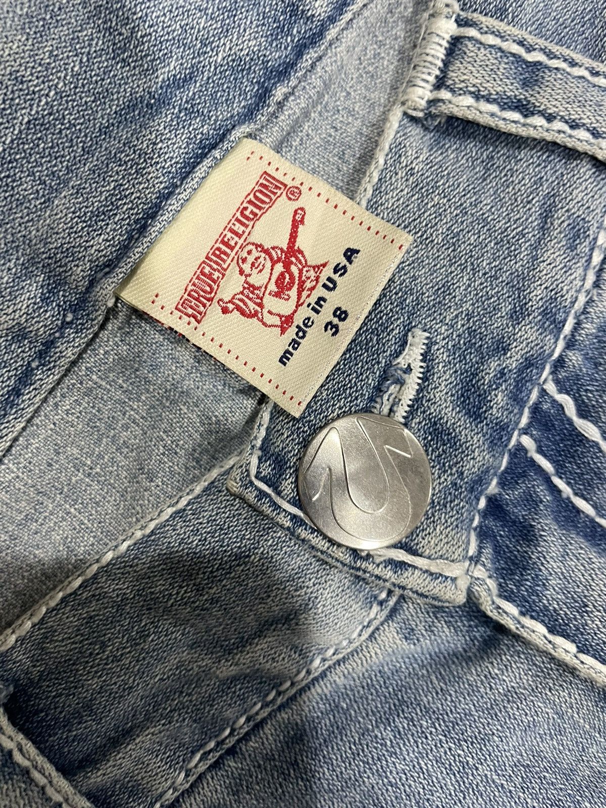 Designer Vintage True Religion Billy Super T World Tour Flared Jeans Size US 40 / EU 56 - 14 Thumbnail