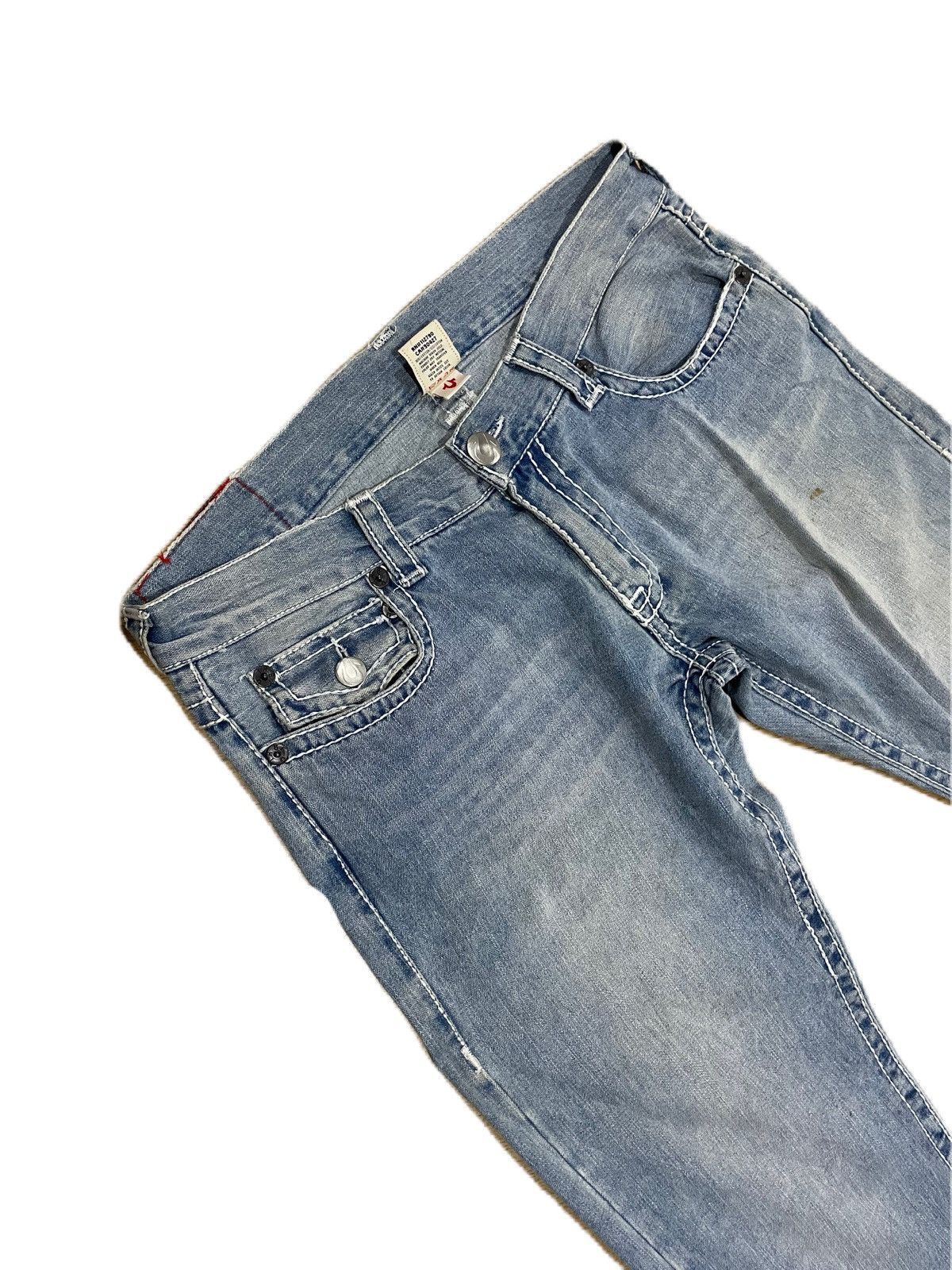 Designer Vintage True Religion Billy Super T World Tour Flared Jeans Size US 40 / EU 56 - 6 Thumbnail