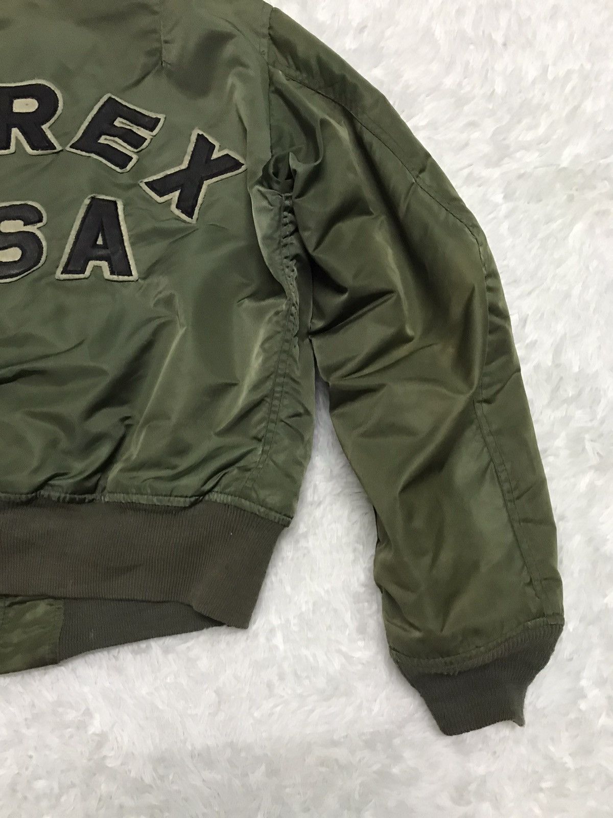 Avirex Vtg Avirex MA-1 Flight Bomber Jacket Big Logo Size US M / EU 48-50 / 2 - 13 Thumbnail