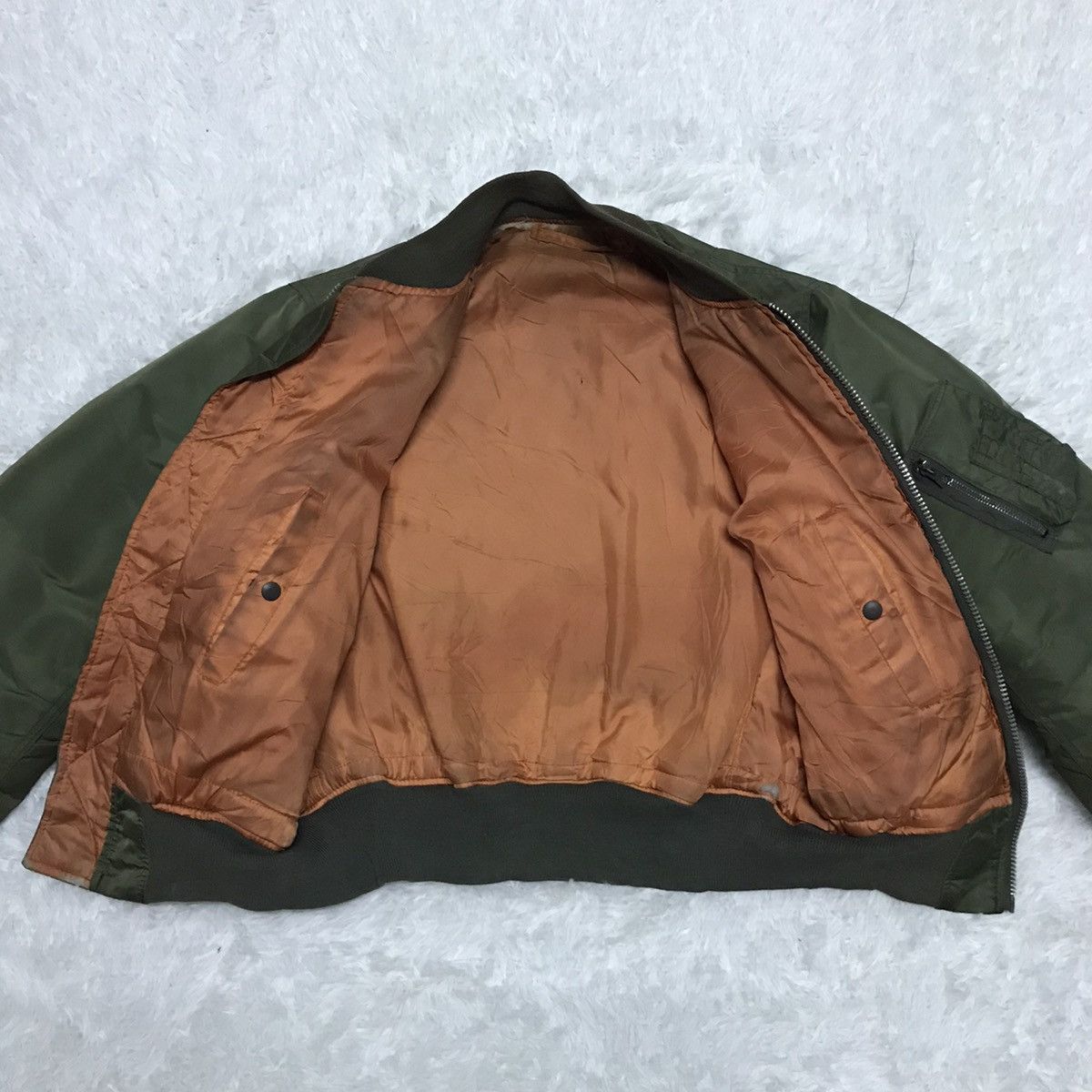 Avirex Vtg Avirex MA-1 Flight Bomber Jacket Big Logo Size US M / EU 48-50 / 2 - 15 Thumbnail