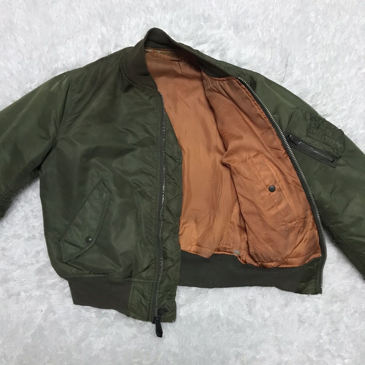 Avirex Vtg Avirex MA-1 Flight Bomber Jacket Big Logo Size US M / EU 48-50 / 2 - 14 Thumbnail