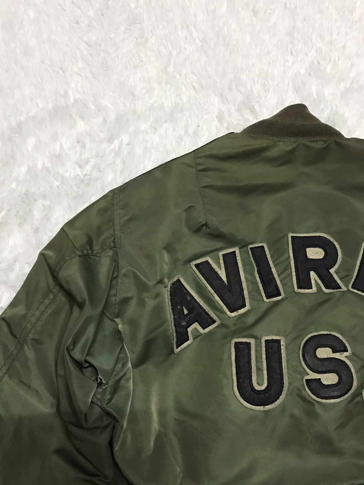 Avirex Vtg Avirex MA-1 Flight Bomber Jacket Big Logo Size US M / EU 48-50 / 2 - 10 Thumbnail