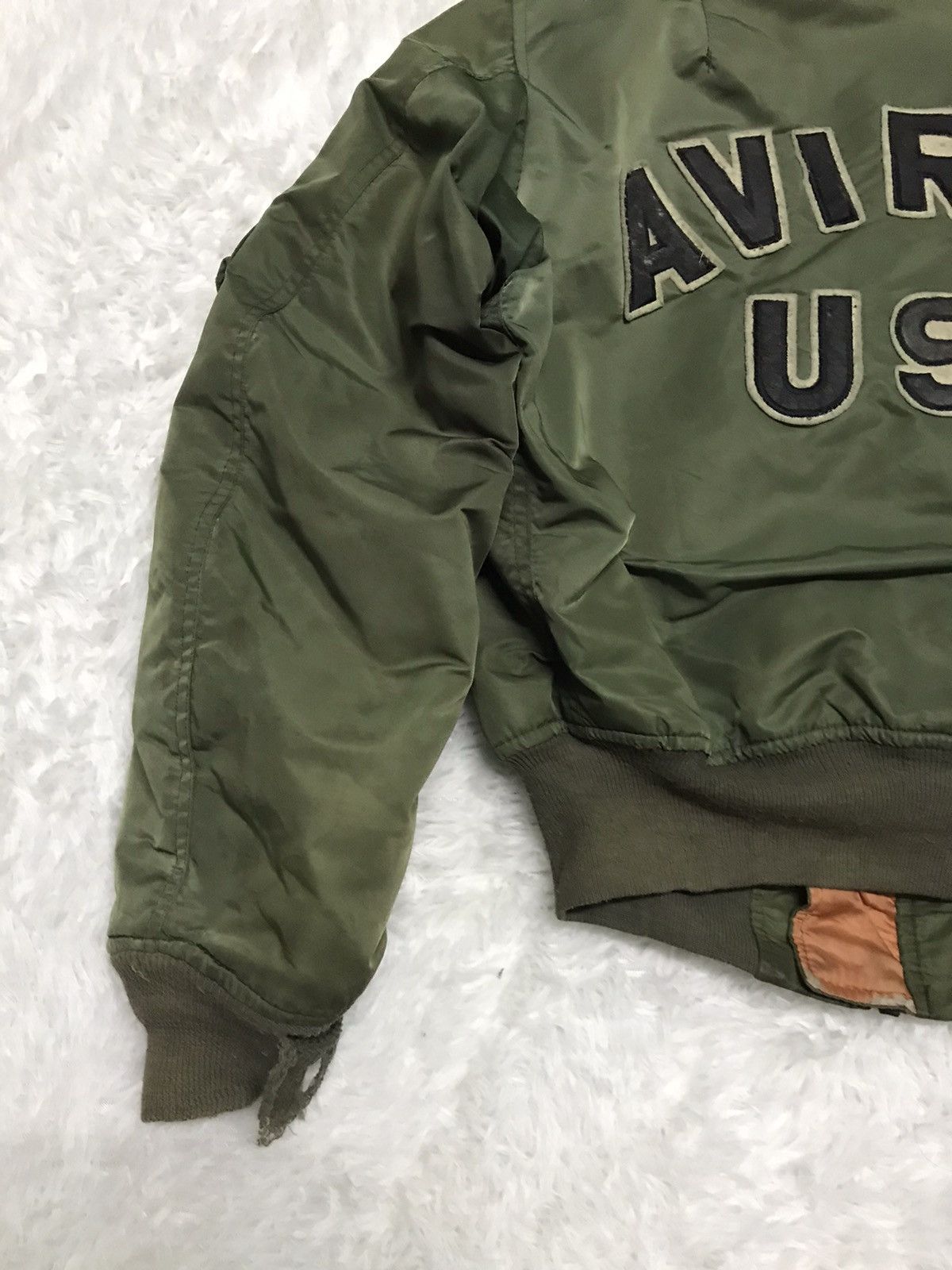Avirex Vtg Avirex MA-1 Flight Bomber Jacket Big Logo Size US M / EU 48-50 / 2 - 12 Thumbnail