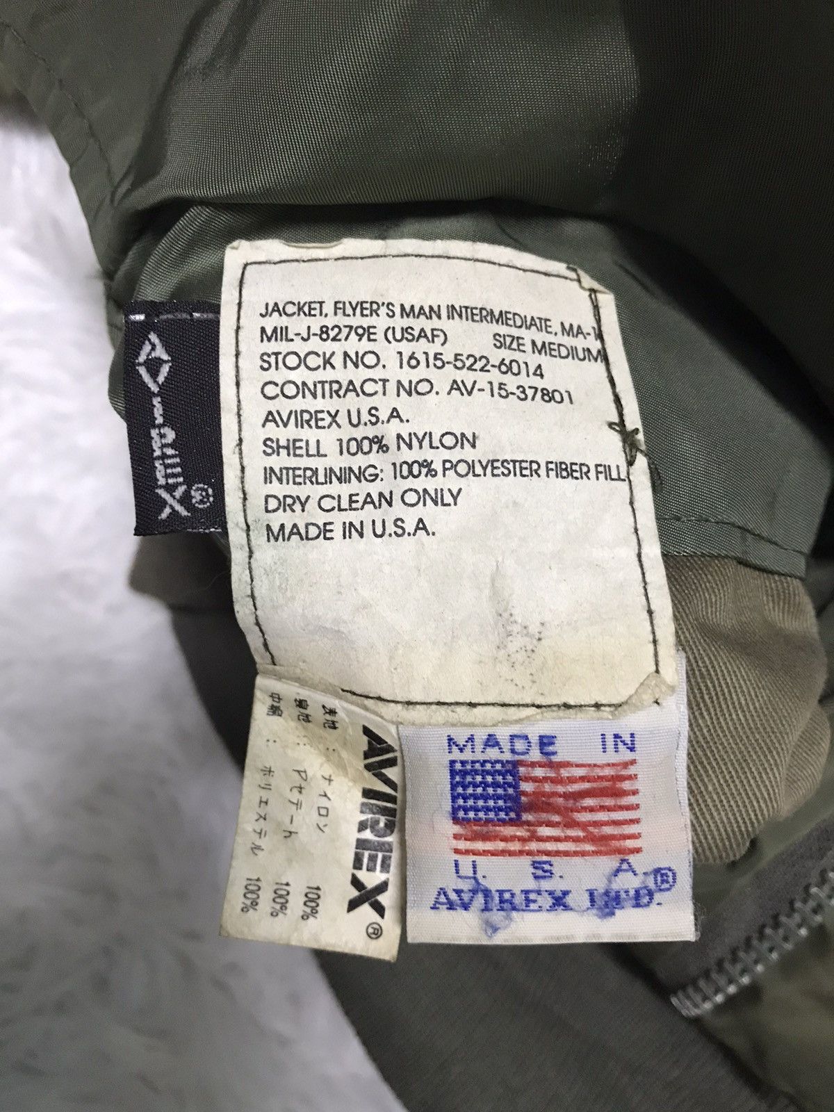 Avirex Vtg Avirex MA-1 Flight Bomber Jacket Big Logo Size US M / EU 48-50 / 2 - 19 Thumbnail