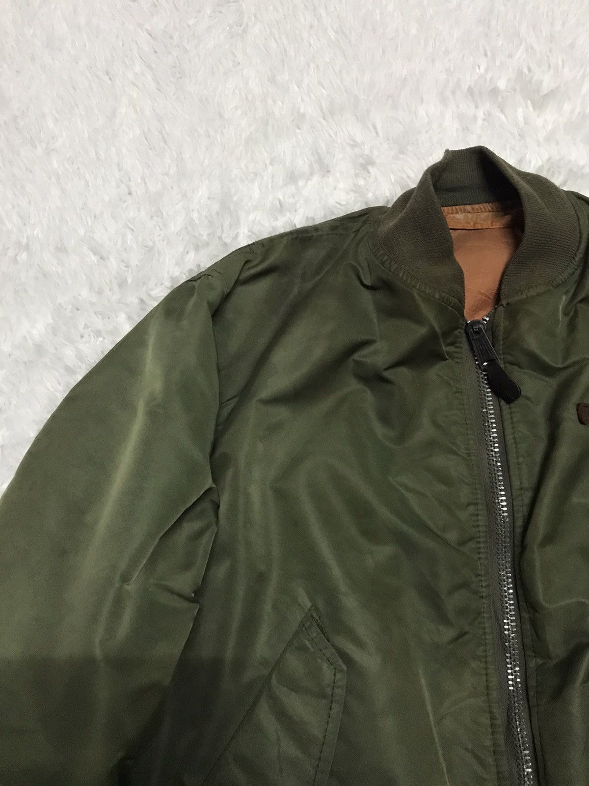 Avirex Vtg Avirex MA-1 Flight Bomber Jacket Big Logo Size US M / EU 48-50 / 2 - 3 Thumbnail