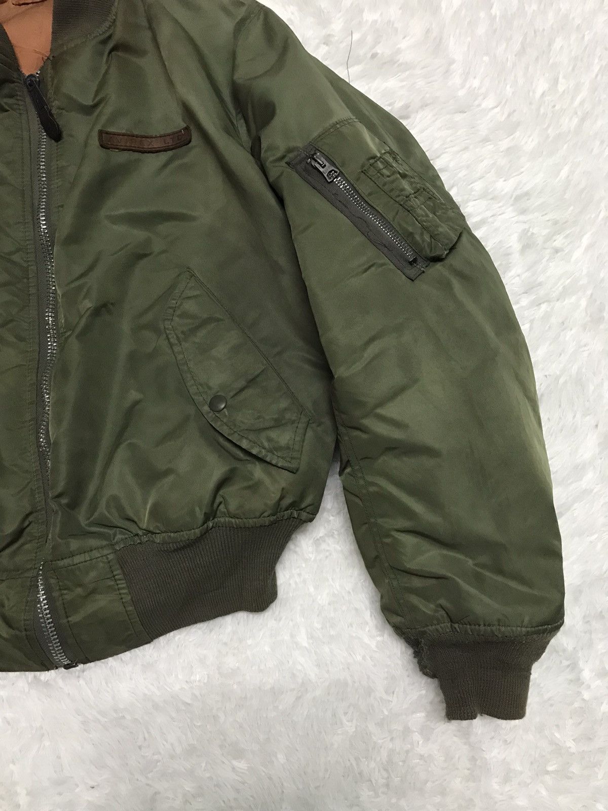 Avirex Vtg Avirex MA-1 Flight Bomber Jacket Big Logo Size US M / EU 48-50 / 2 - 6 Thumbnail