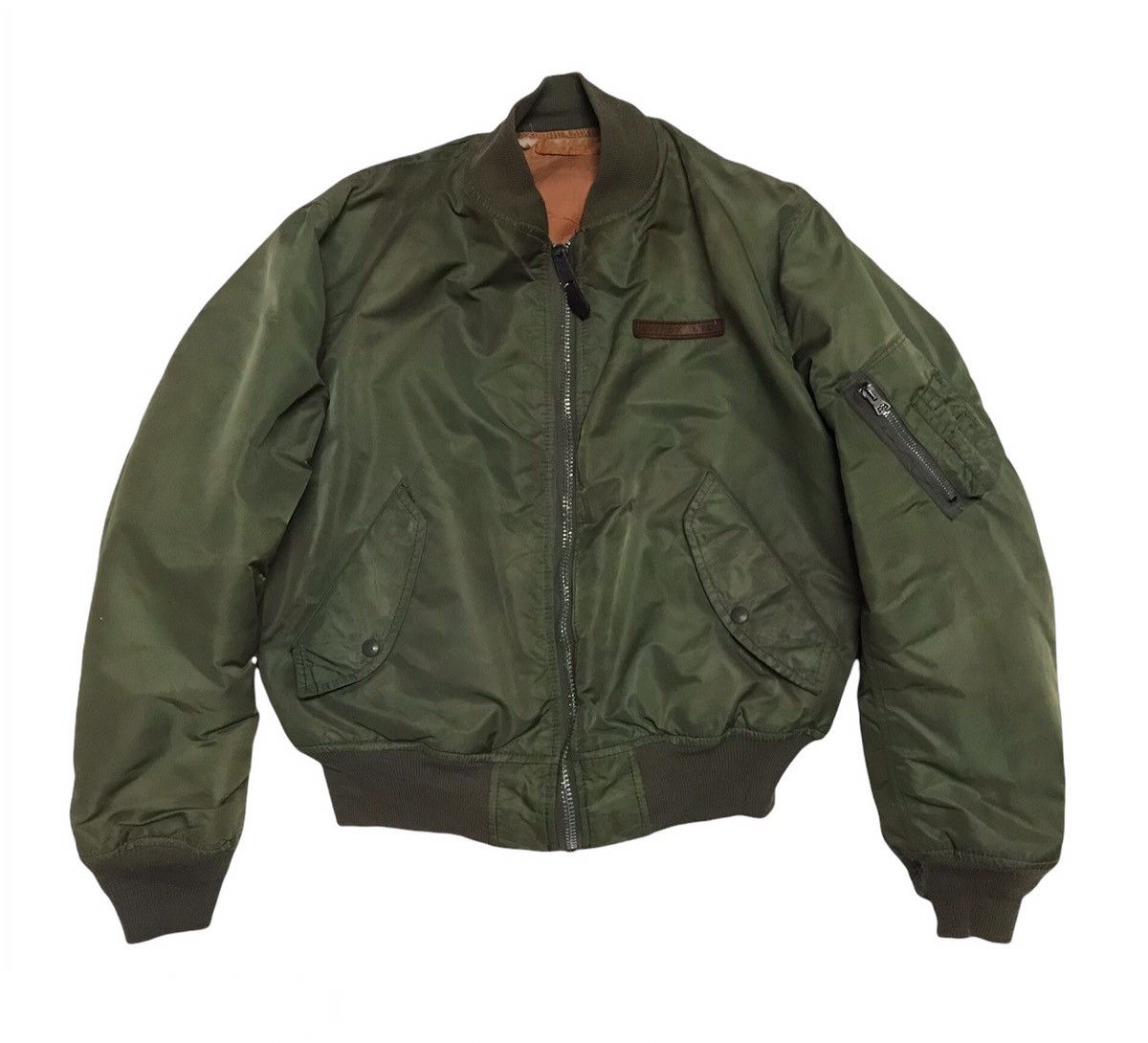 Avirex Vtg Avirex MA-1 Flight Bomber Jacket Big Logo Size US M / EU 48-50 / 2 - 2 Thumbnail