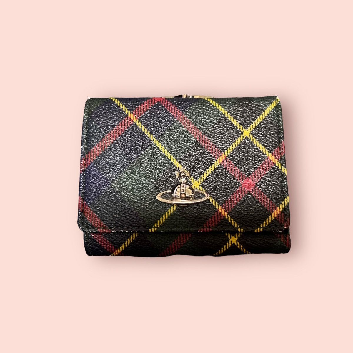 Vivienne Westwood ICONIC VIVIENNE WESTWOOD TARTAN DERBY SMALL FRAME WALLET  | Grailed