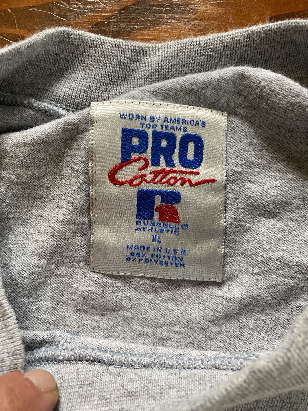 Russell Athletic Vintage 90’s Russell Athletic Spell Out Long Sleeve Tee Size US XL / EU 56 / 4 - 7 Thumbnail