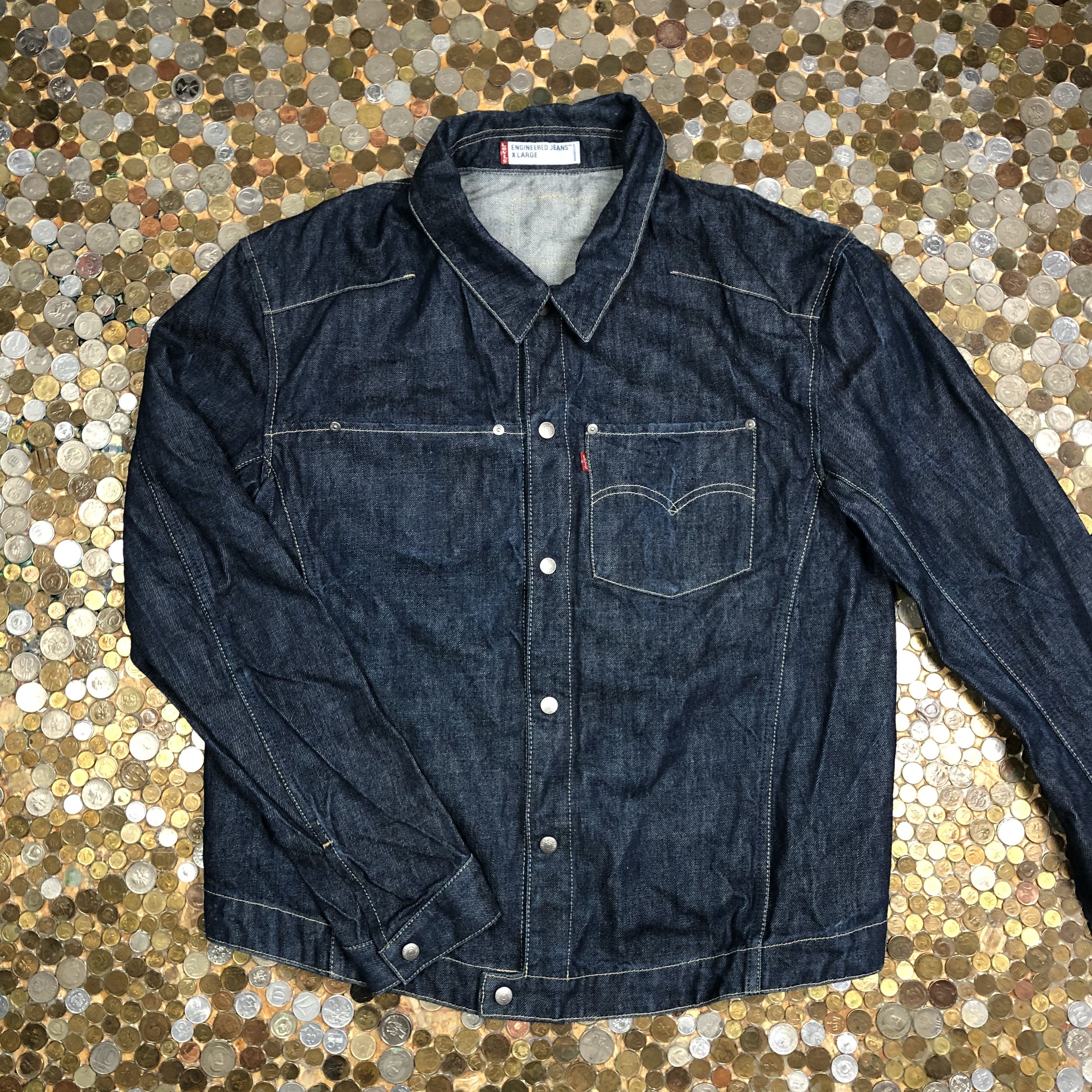 Levis denim jeans vintage button shirt light jacket