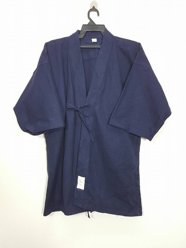 Indigo Boro Stitching Kendo Gi Kimono Size US M / EU 48-50 / 2 - 2 Thumbnail