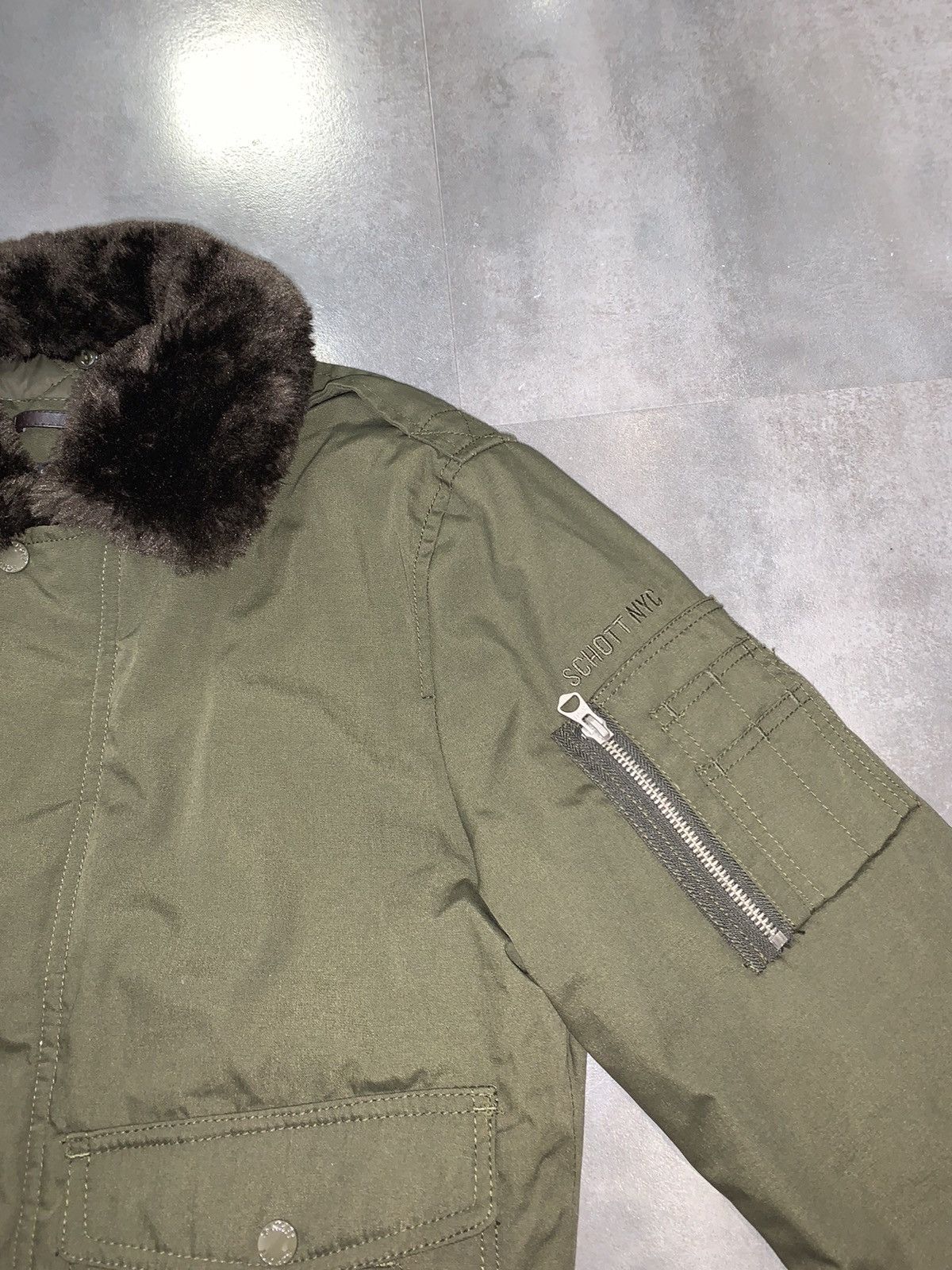 Schott DSWT! Schott Tactical Military Technical Bomber Jacket Size US S / EU 44-46 / 1 - 9 Thumbnail