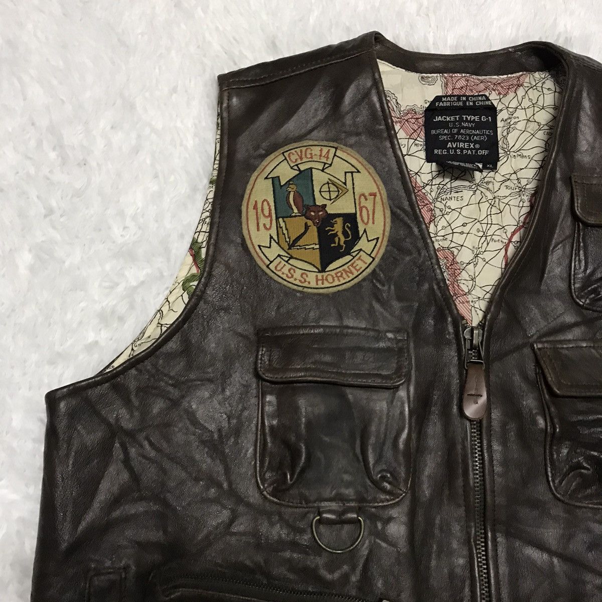 Avirex Avirex Vest Jacket G-1 Bureau Aeronautics Size US XL / EU 56 / 4 - 4 Thumbnail