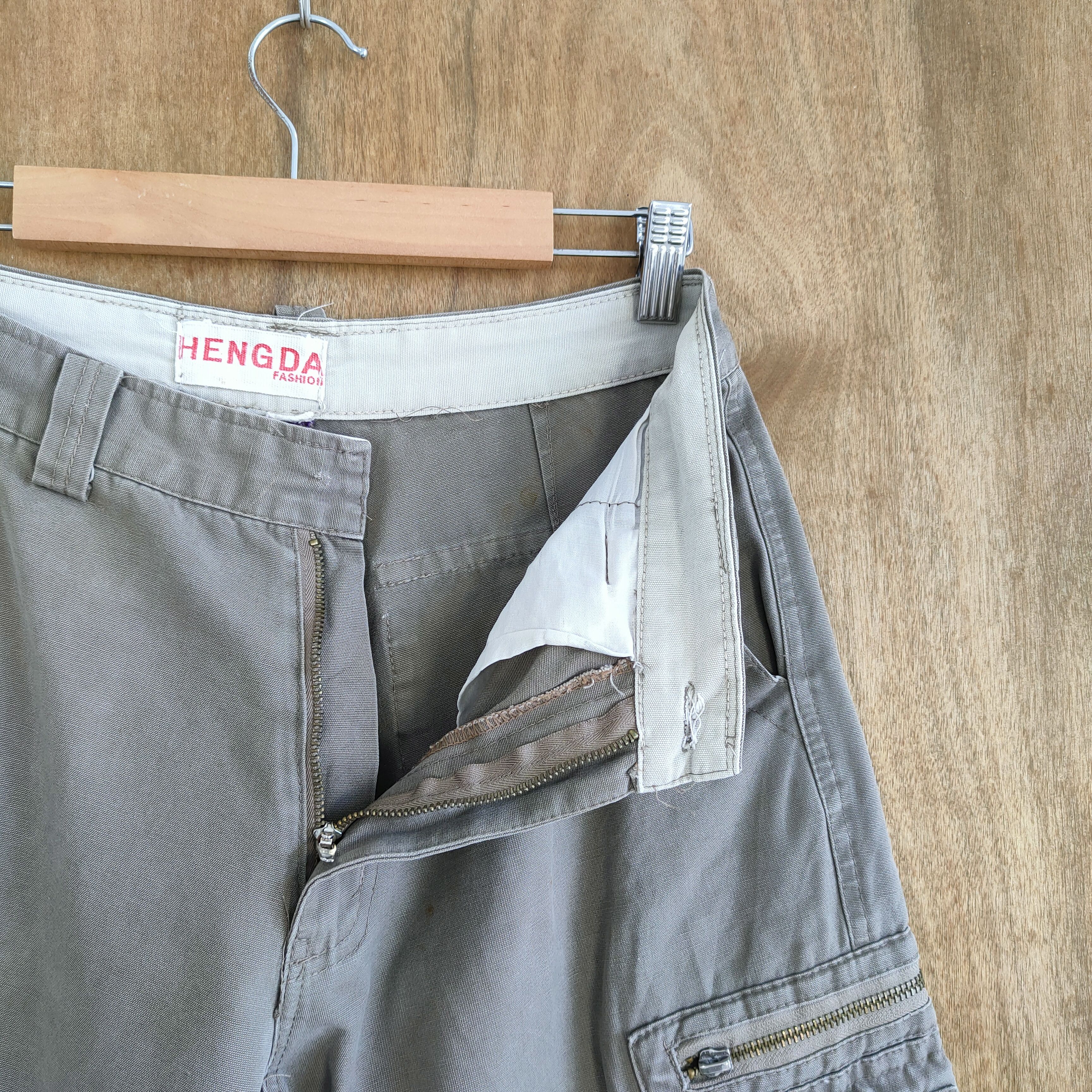 Japanese Brand VINTAGE JAPANESE HANGDA FADED CARGO PANTS Size US 29 - 12 Thumbnail