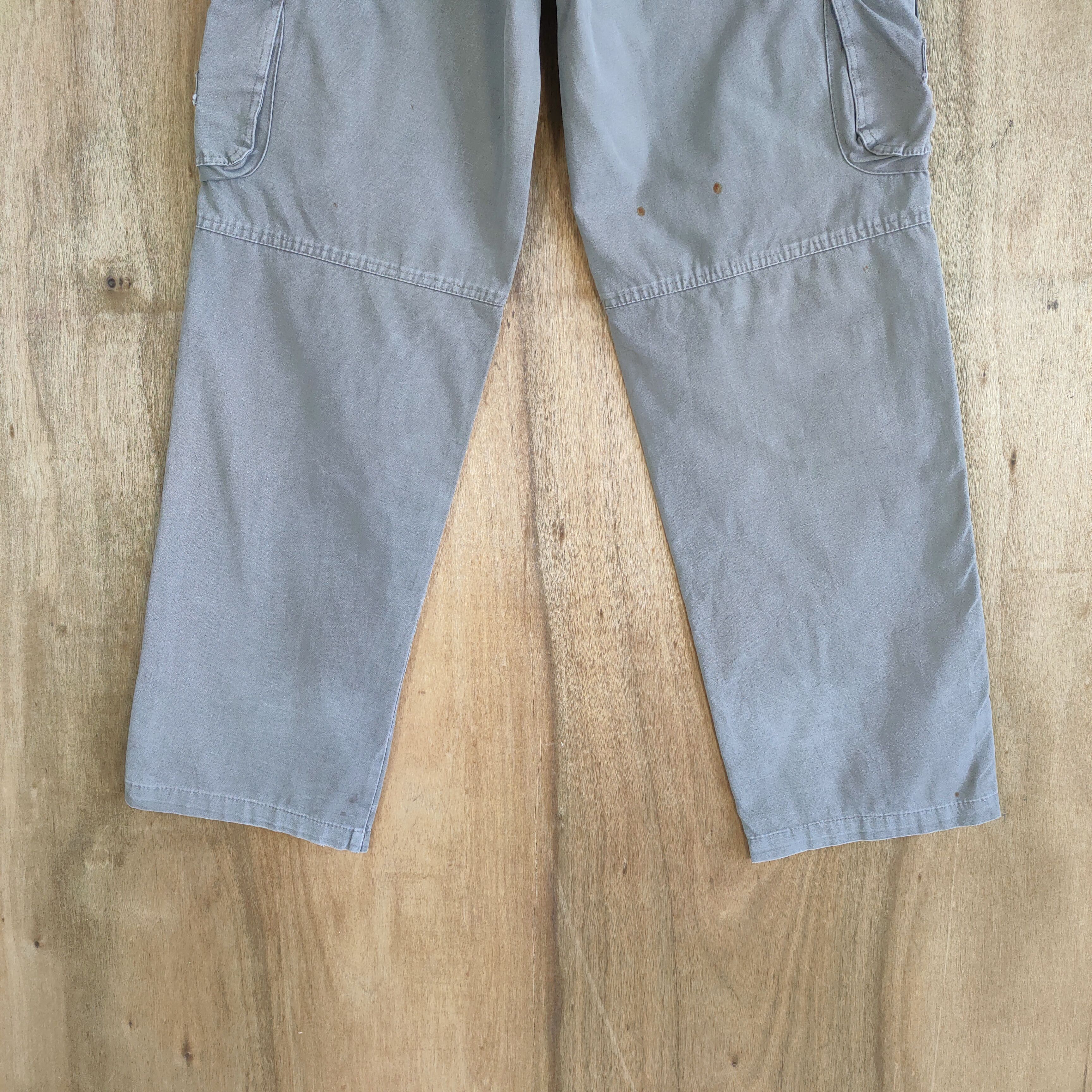 Japanese Brand VINTAGE JAPANESE HANGDA FADED CARGO PANTS Size US 29 - 10 Thumbnail