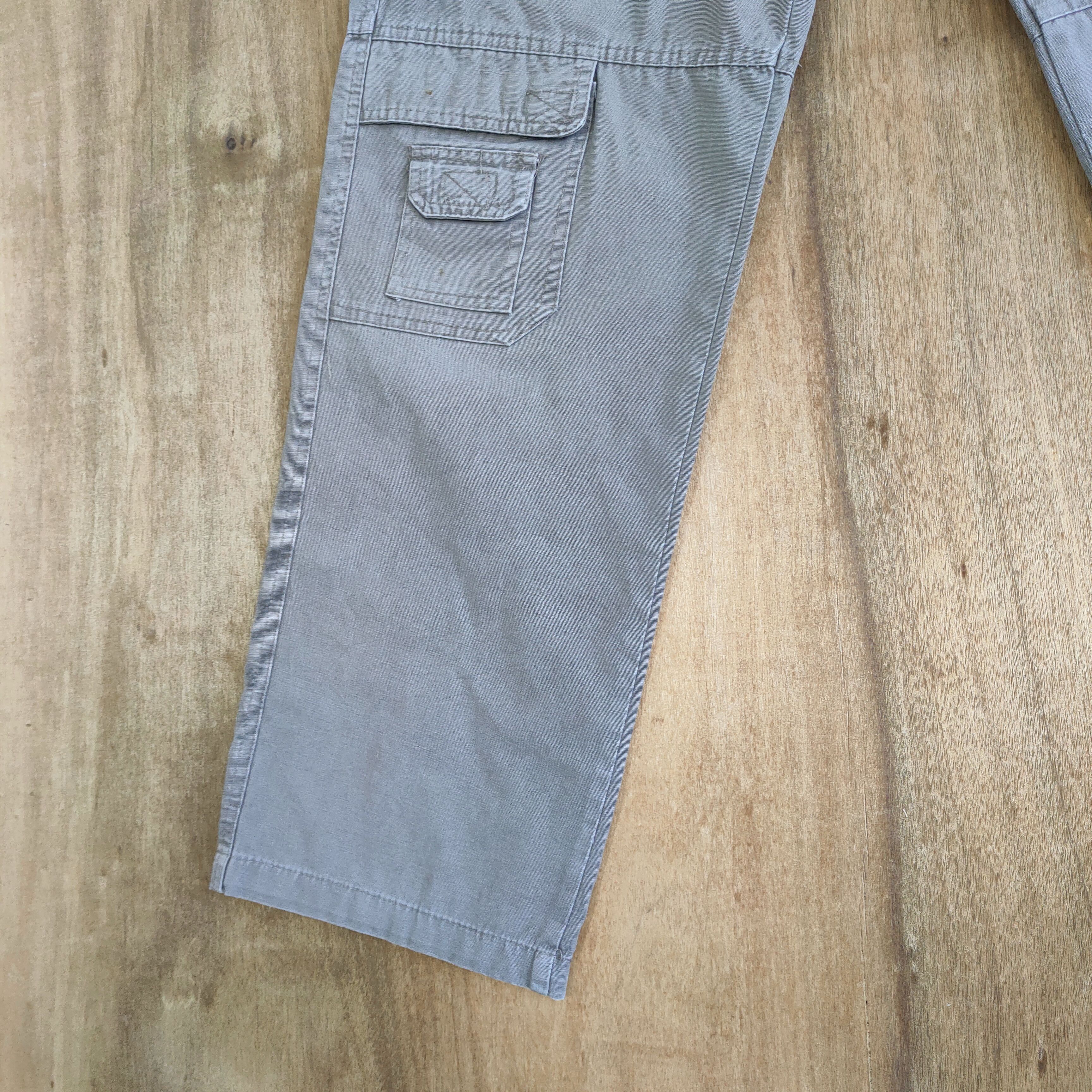 Japanese Brand VINTAGE JAPANESE HANGDA FADED CARGO PANTS Size US 29 - 9 Thumbnail