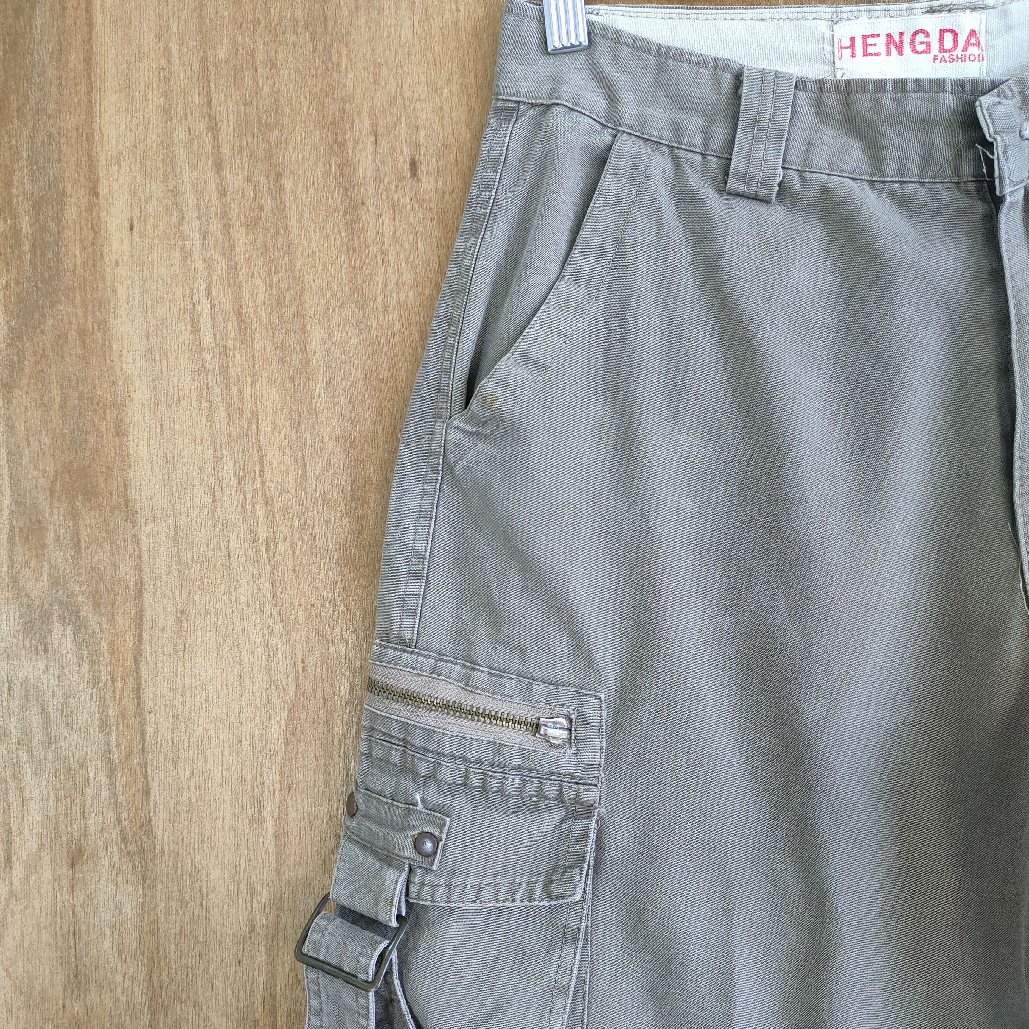 Japanese Brand VINTAGE JAPANESE HANGDA FADED CARGO PANTS Size US 29 - 6 Thumbnail