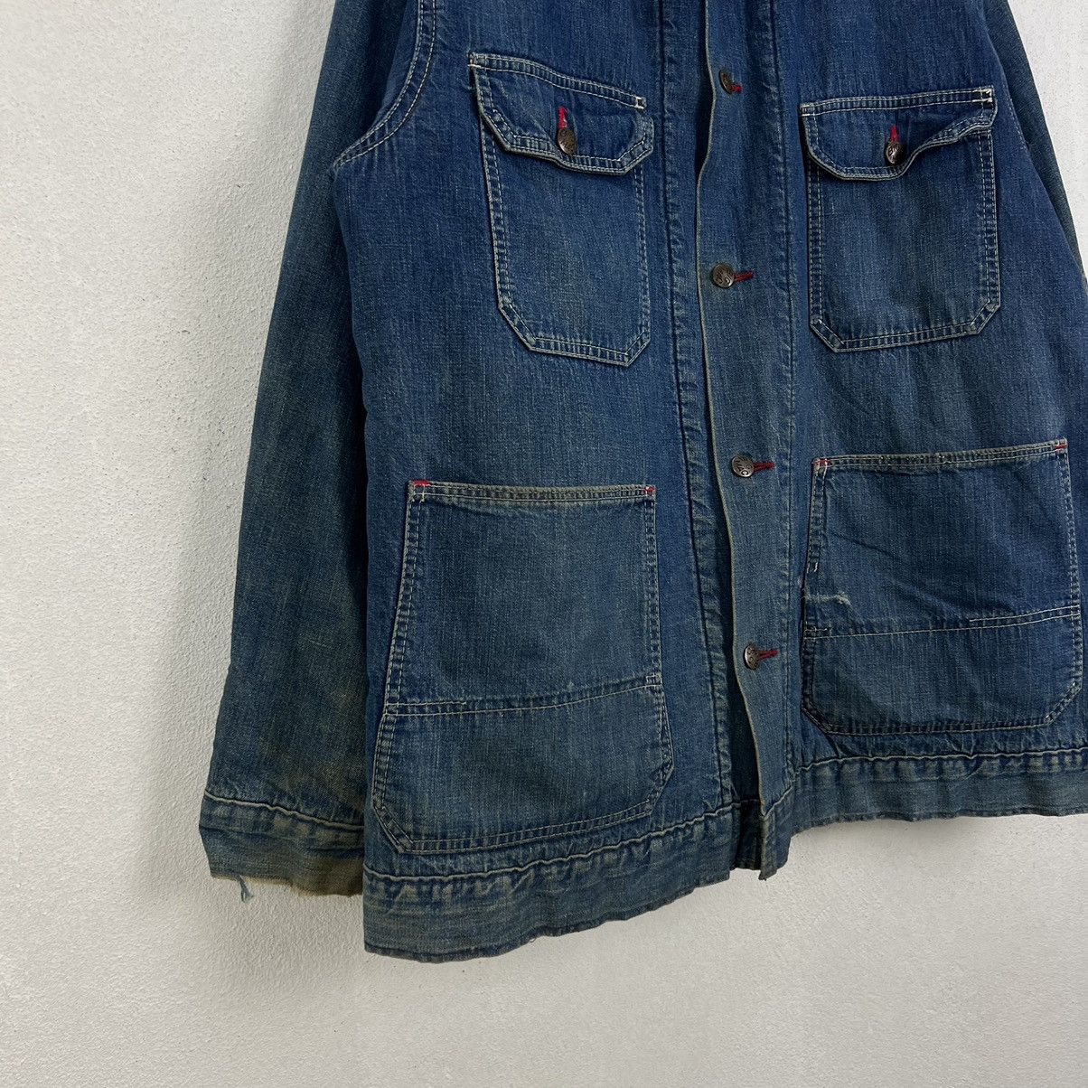 Vintage VINTAGE HIKORY CHORE JACKET BIG MAC JCPENNY WORKER WEAR Size US L / EU 52-54 / 3 - 3 Thumbnail