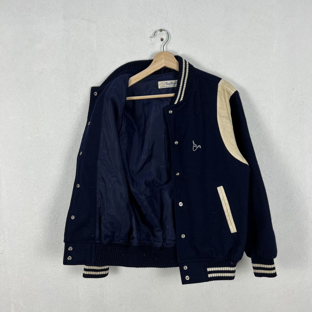 Japanese Brand VINTAGE VARSITY JACKET TROY BROS SMALL LOGO Size US L / EU 52-54 / 3 - 10 Thumbnail