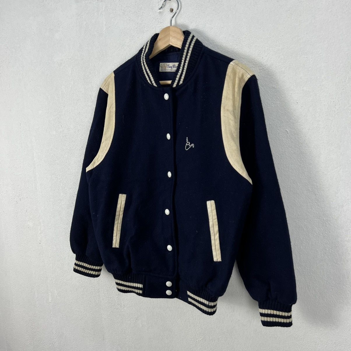 Japanese Brand VINTAGE VARSITY JACKET TROY BROS SMALL LOGO Size US L / EU 52-54 / 3 - 2 Thumbnail