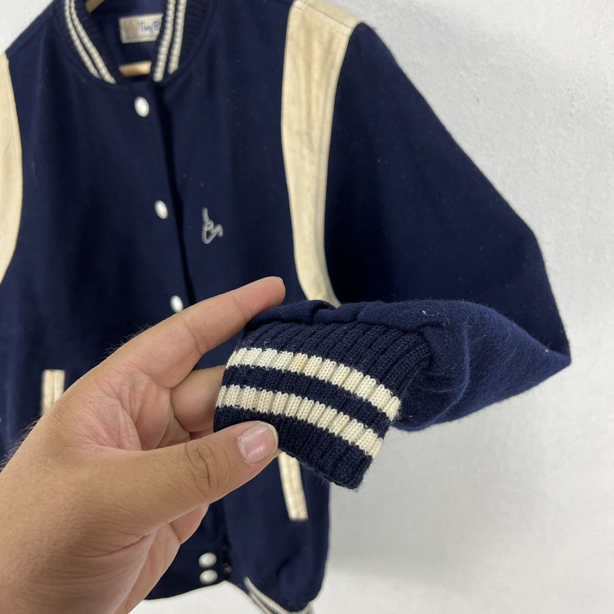 Japanese Brand VINTAGE VARSITY JACKET TROY BROS SMALL LOGO Size US L / EU 52-54 / 3 - 8 Thumbnail