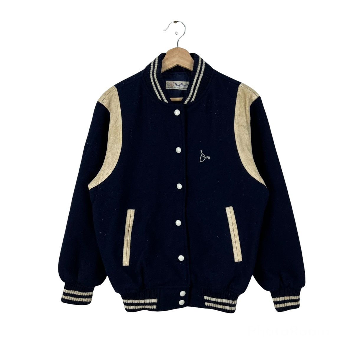 Japanese Brand VINTAGE VARSITY JACKET TROY BROS SMALL LOGO Size US L / EU 52-54 / 3 - 1 Thumbnail