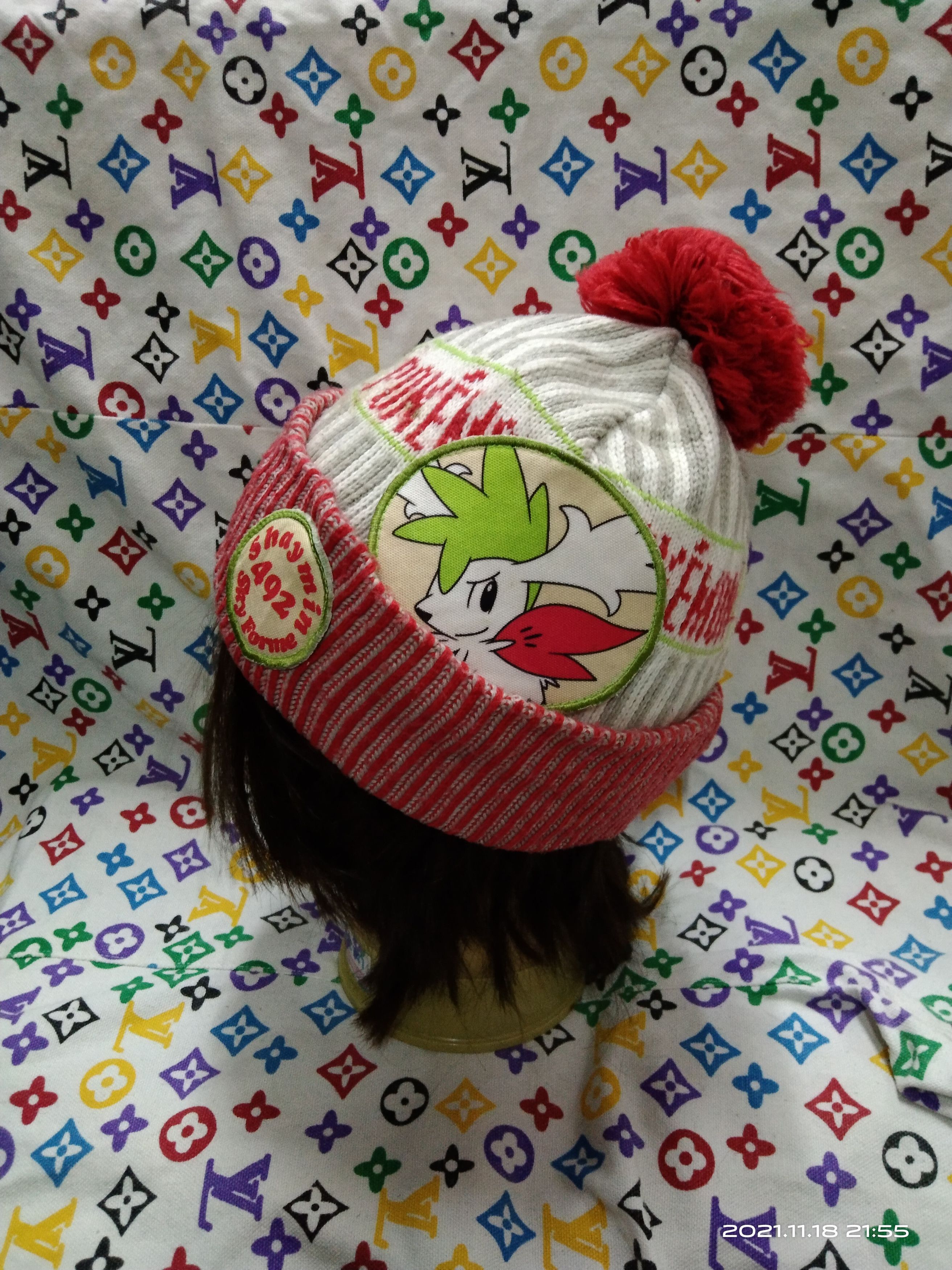 image of Cartoon Network x Character Hero Japanese Anime Character Hero Spellout Pokemon Beanie, Men's