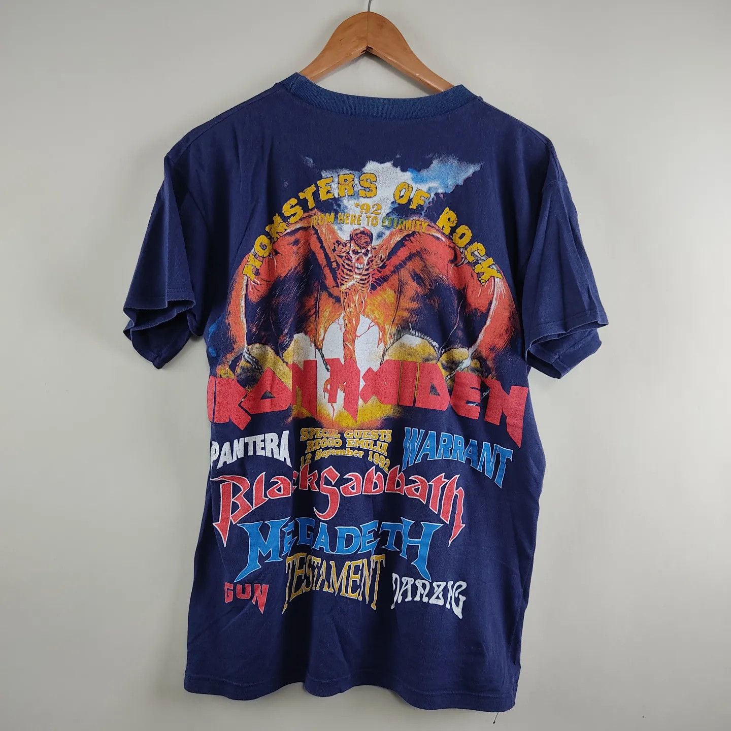 Band Tees × Iron Maiden × Vintage 1992 Iron Maiden Fear of the dark X Monsters of Rock full Size US L / EU 52-54 / 3 - 2 Thumbnail