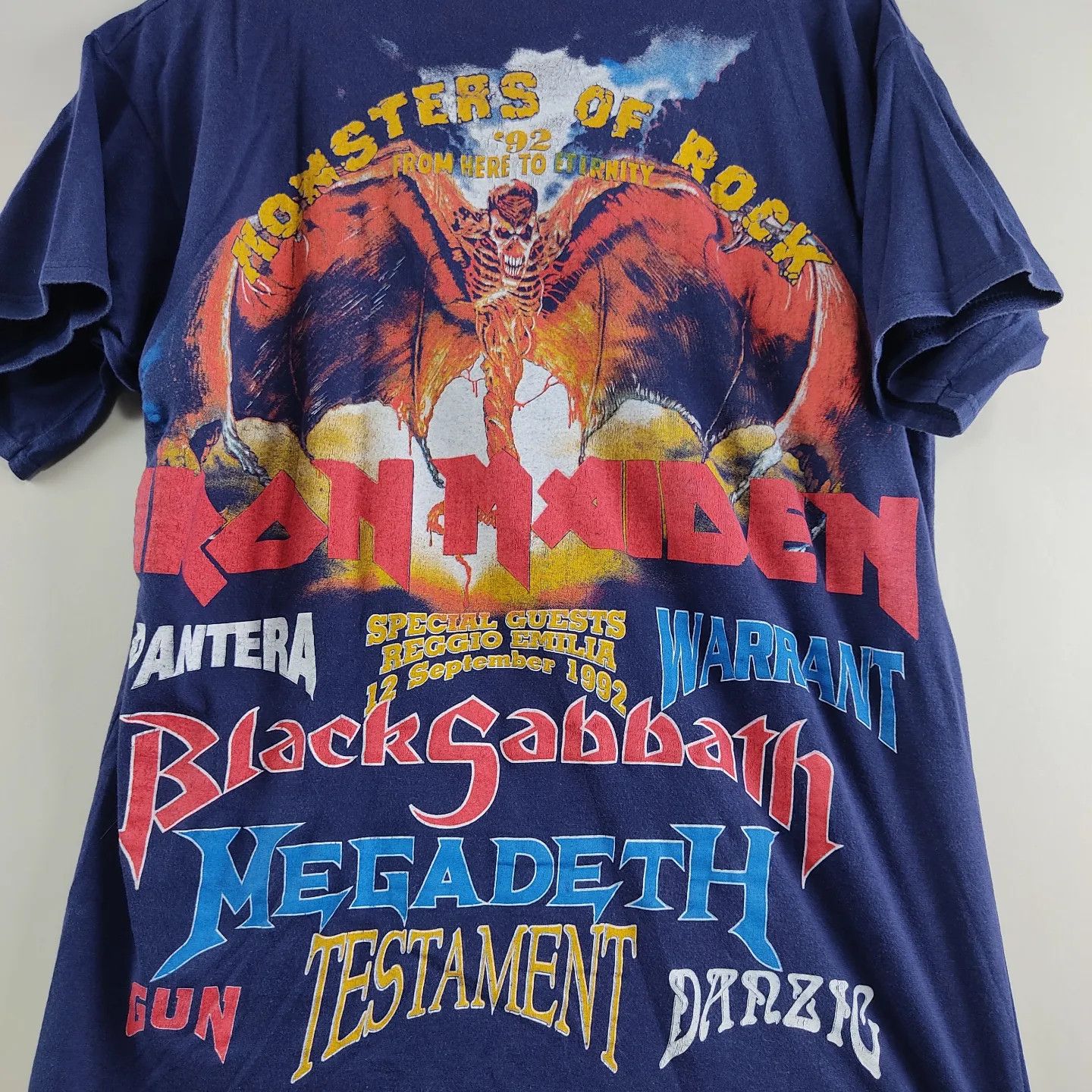 Band Tees × Iron Maiden × Vintage 1992 Iron Maiden Fear of the dark X Monsters of Rock full Size US L / EU 52-54 / 3 - 3 Thumbnail