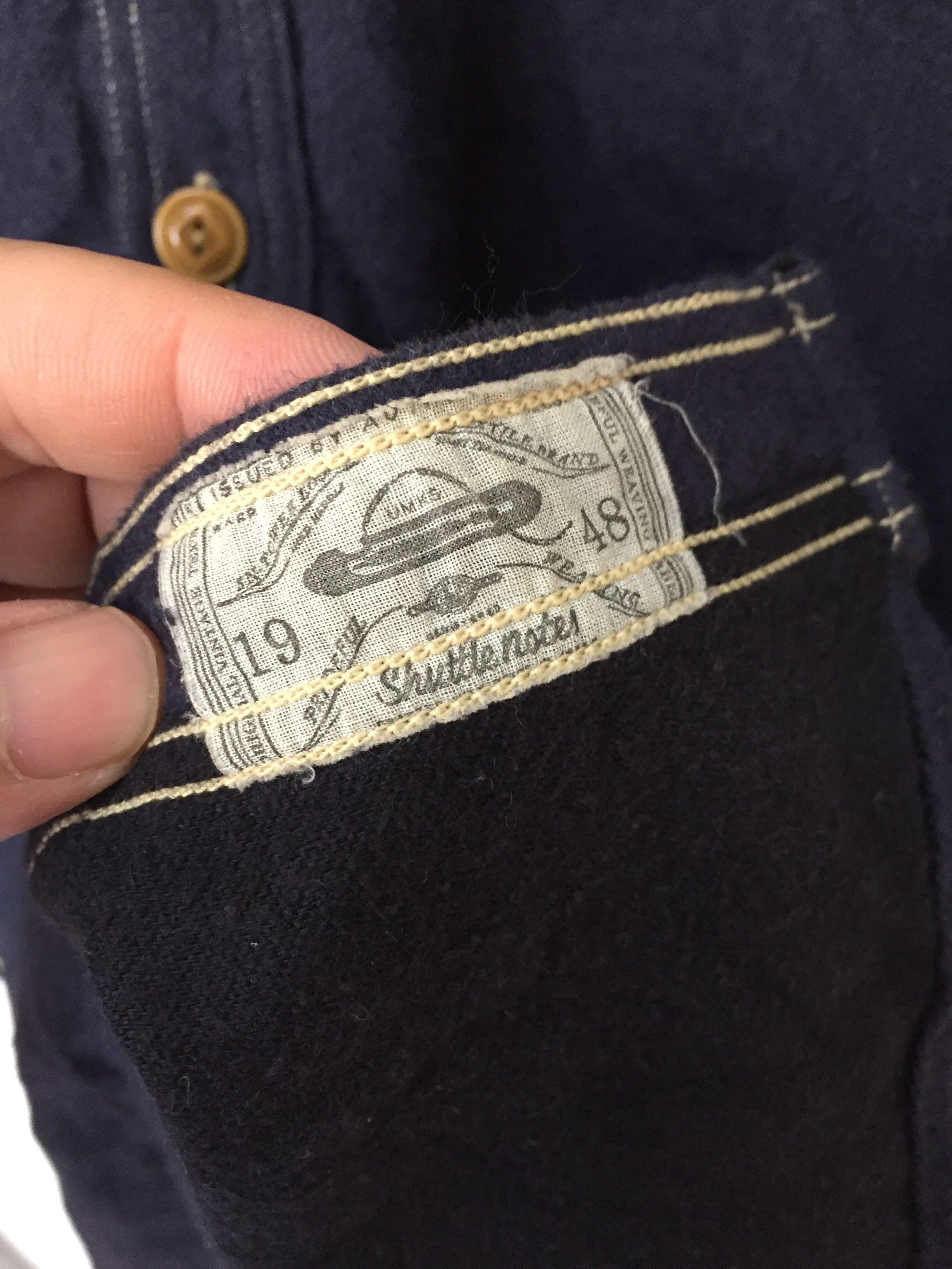 Shuttle Notes indigo wool blend contra stitch shirt kapital Size US S / EU 44-46 / 1 - 12 Thumbnail