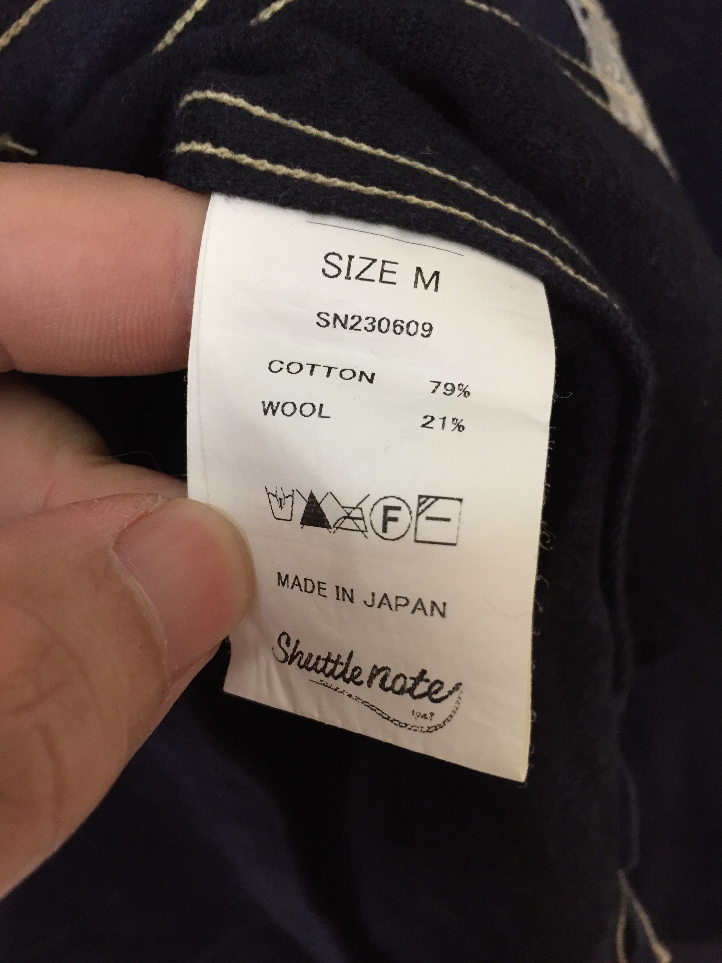 Shuttle Notes indigo wool blend contra stitch shirt kapital Size US S / EU 44-46 / 1 - 13 Thumbnail