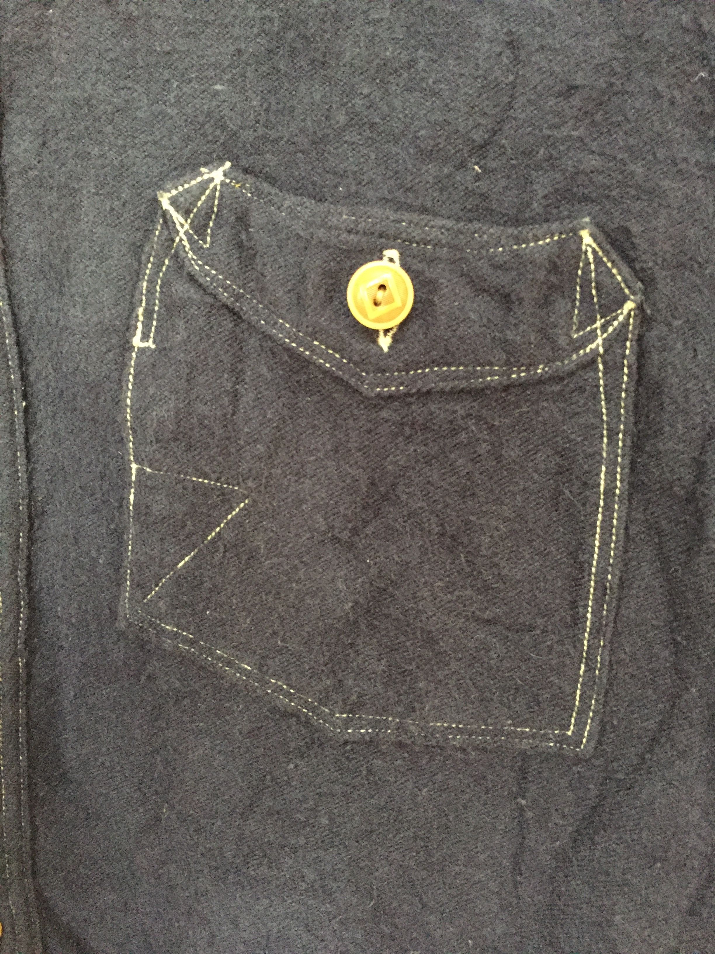 Shuttle Notes indigo wool blend contra stitch shirt kapital Size US S / EU 44-46 / 1 - 6 Thumbnail