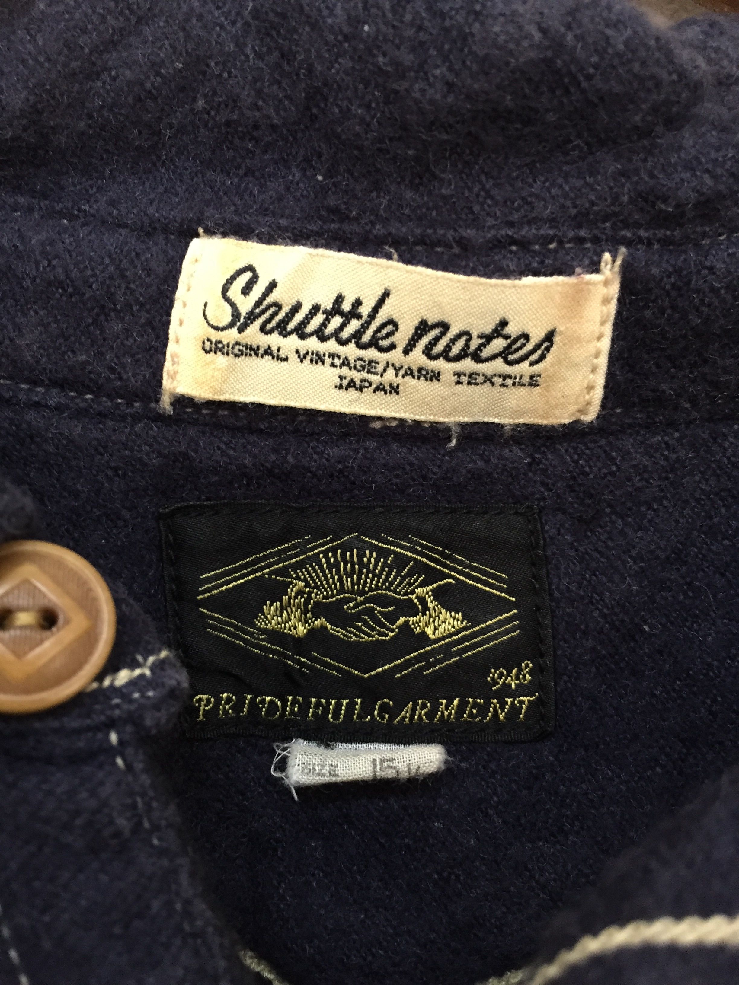 Shuttle Notes indigo wool blend contra stitch shirt kapital Size US S / EU 44-46 / 1 - 11 Thumbnail