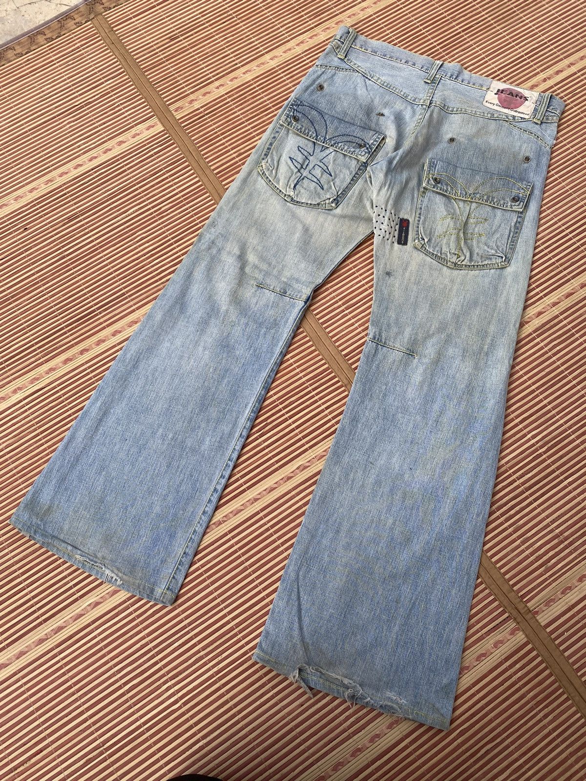 Michiko Koshino London Vintage Yen Japan Flare Pant Size US 33 - 1 Thumbnail