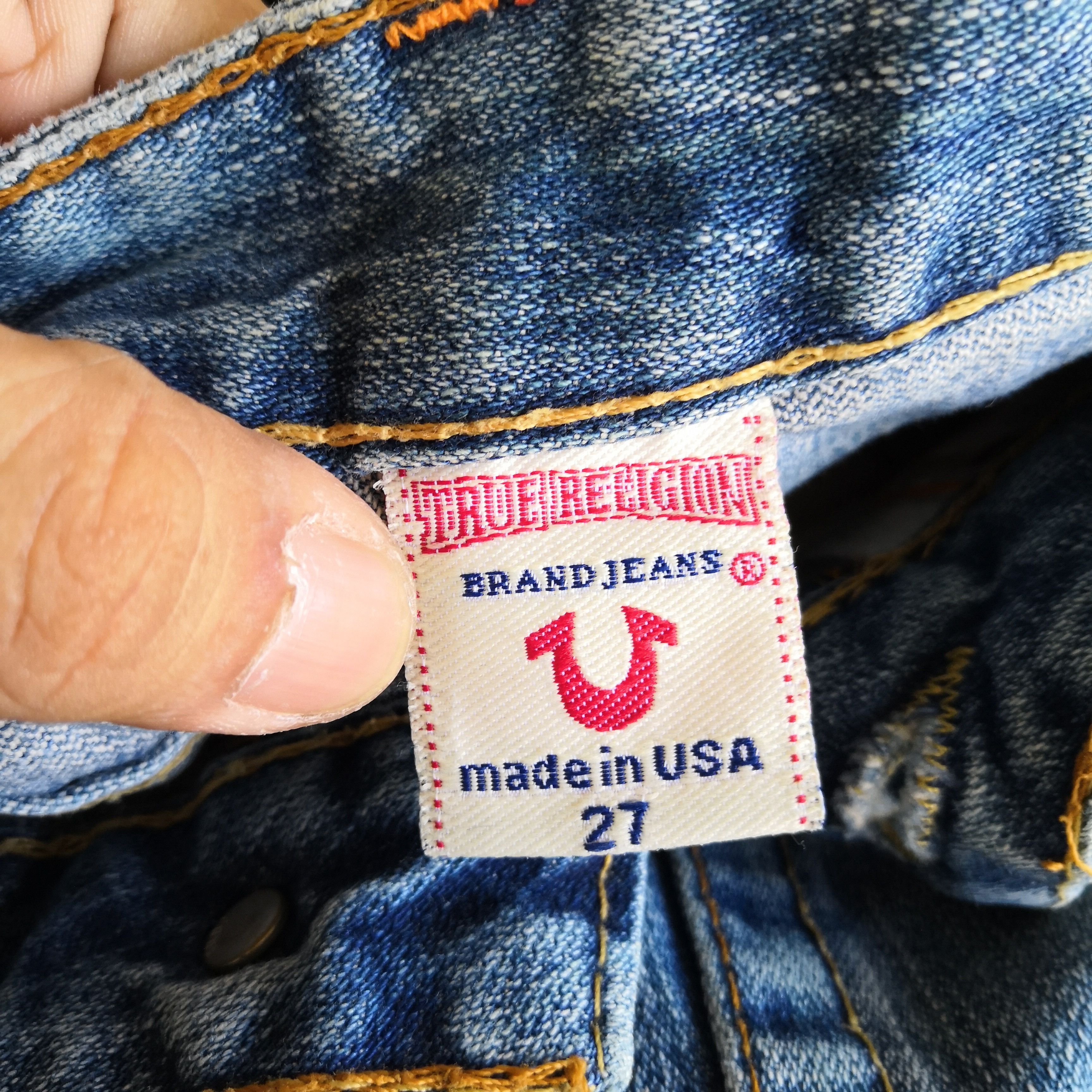 Japanese Brand True Religion Denim Flared True Religion Jeans Pants Size 28" / US 6 / IT 42 - 7 Thumbnail
