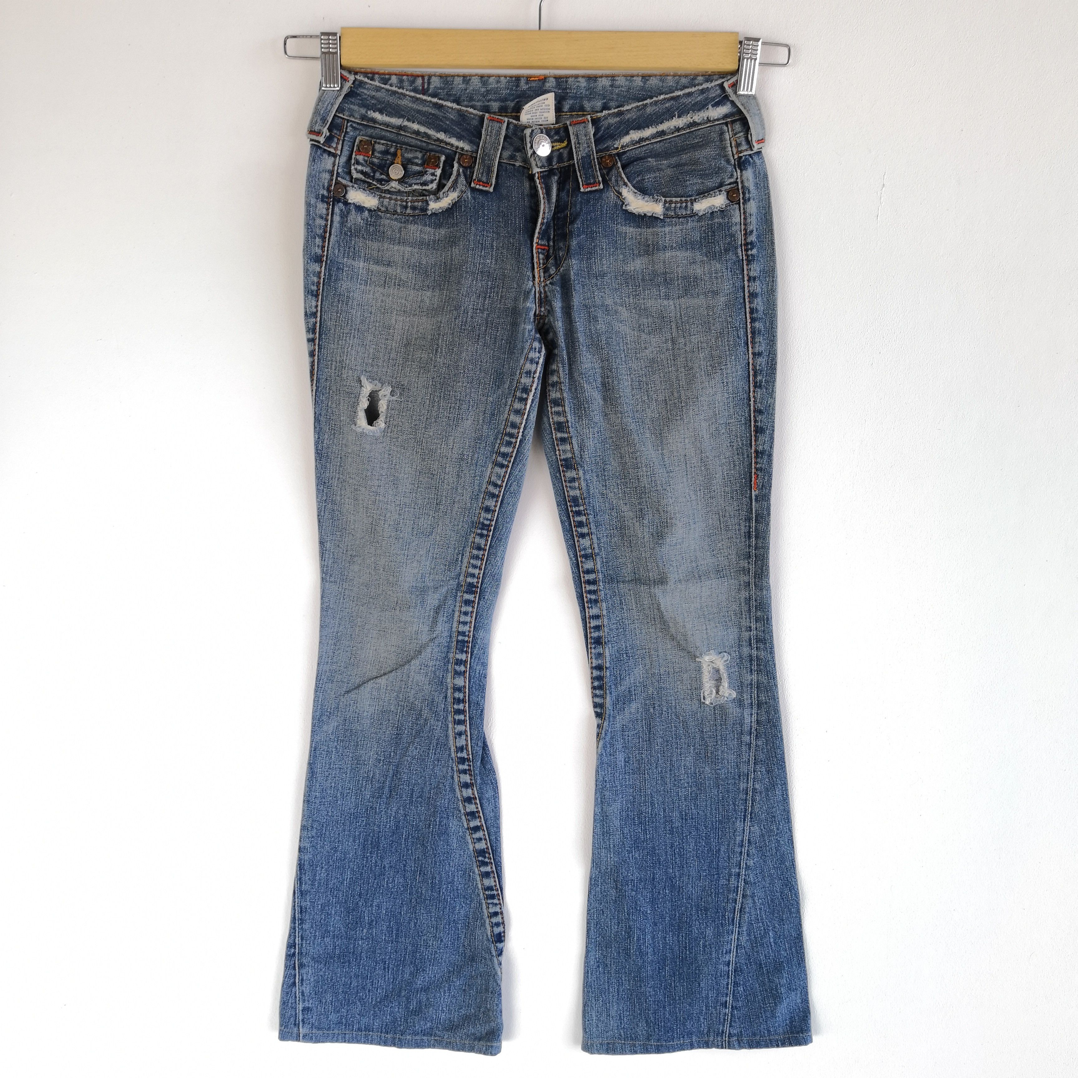 Japanese Brand True Religion Denim Flared True Religion Jeans Pants Size 28" / US 6 / IT 42 - 3 Thumbnail