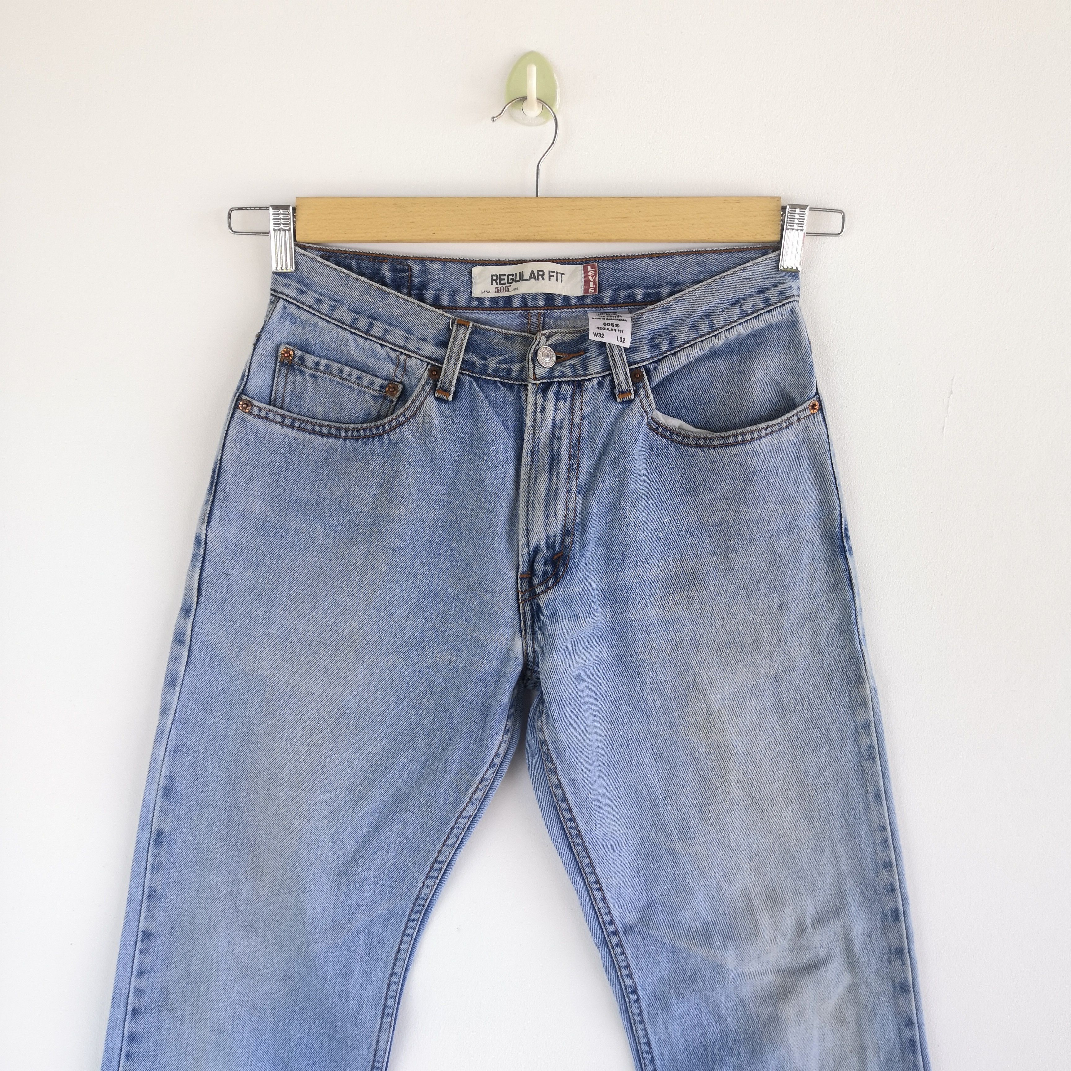 Levi's Vintage Levis 505 Released Hem Jeans Levi's Light Wash Denim Size US 30 / EU 46 - 3 Thumbnail