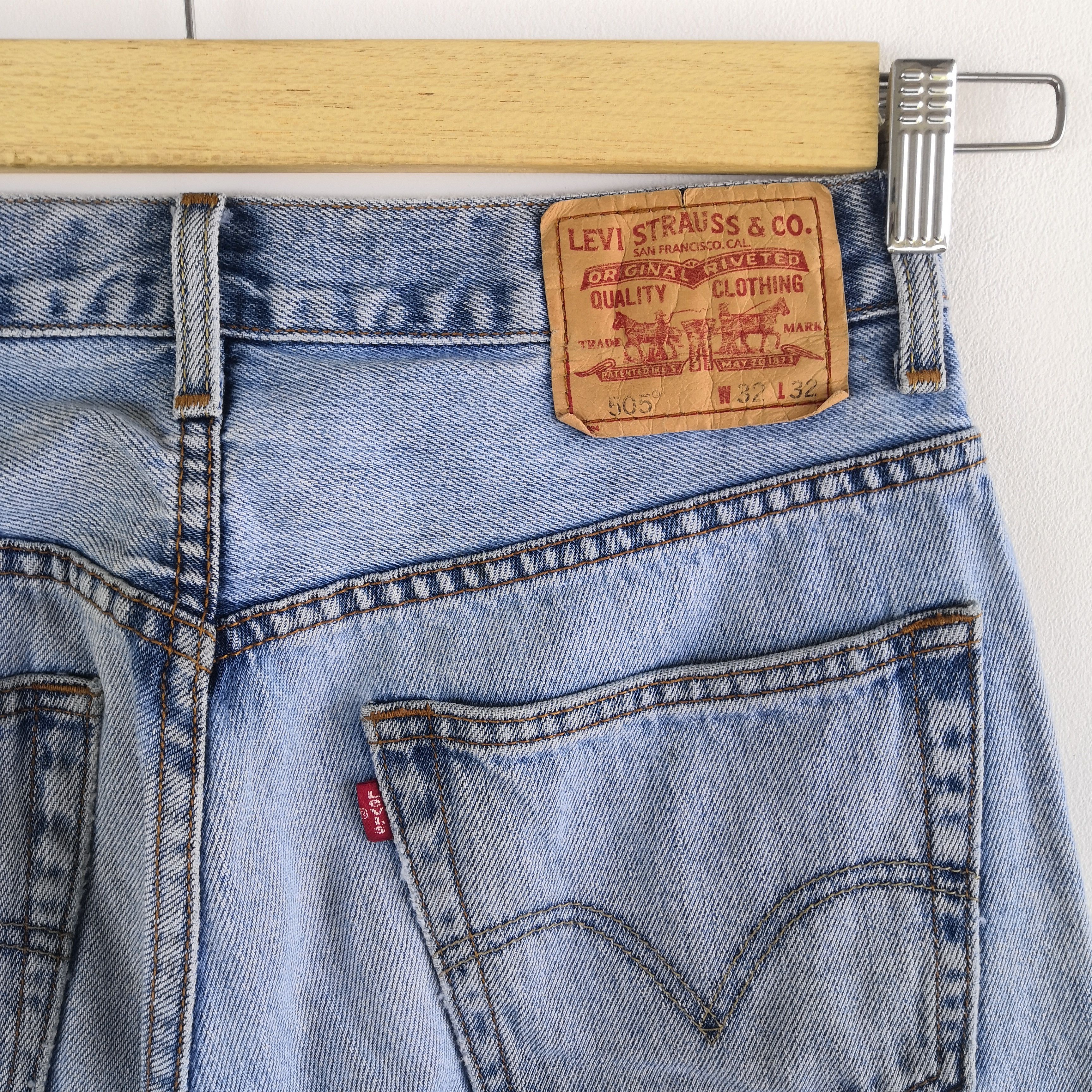 Levi's Vintage Levis 505 Released Hem Jeans Levi's Light Wash Denim Size US 30 / EU 46 - 11 Thumbnail